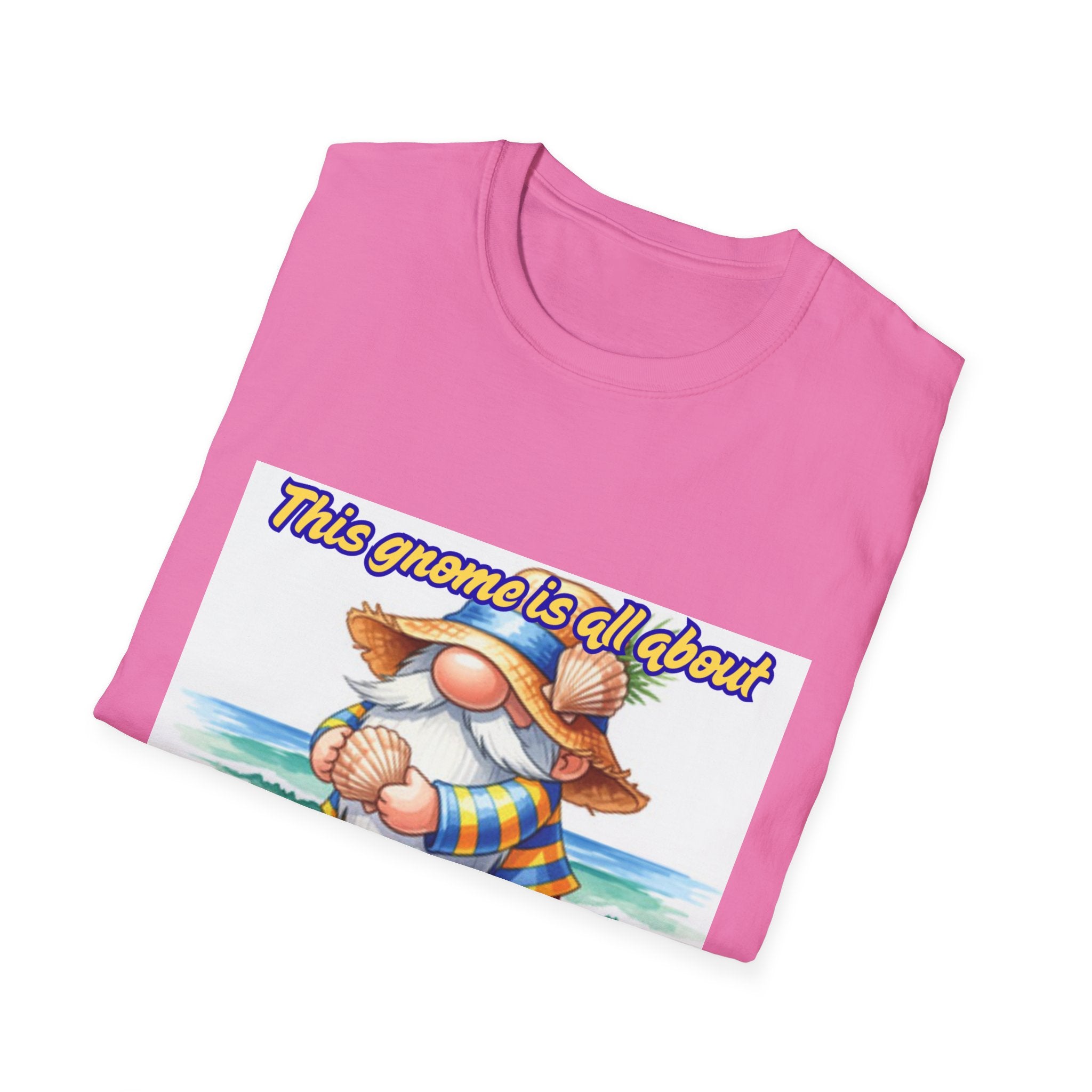 This Gnome Is All About Beach Life! Unisex Softstyle T-Shirt