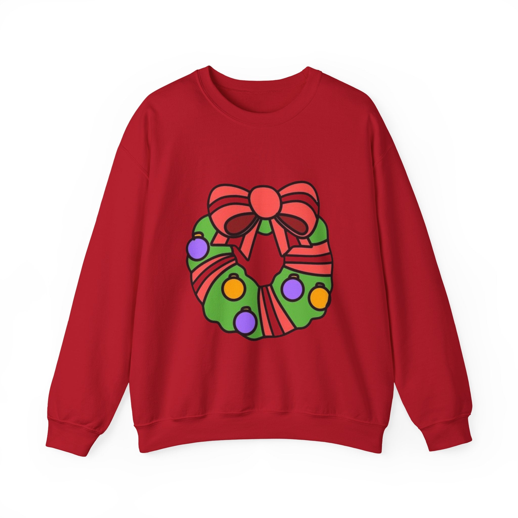 Holiday Wreath Unisex Heavy Blend™ Crewneck Sweatshirt