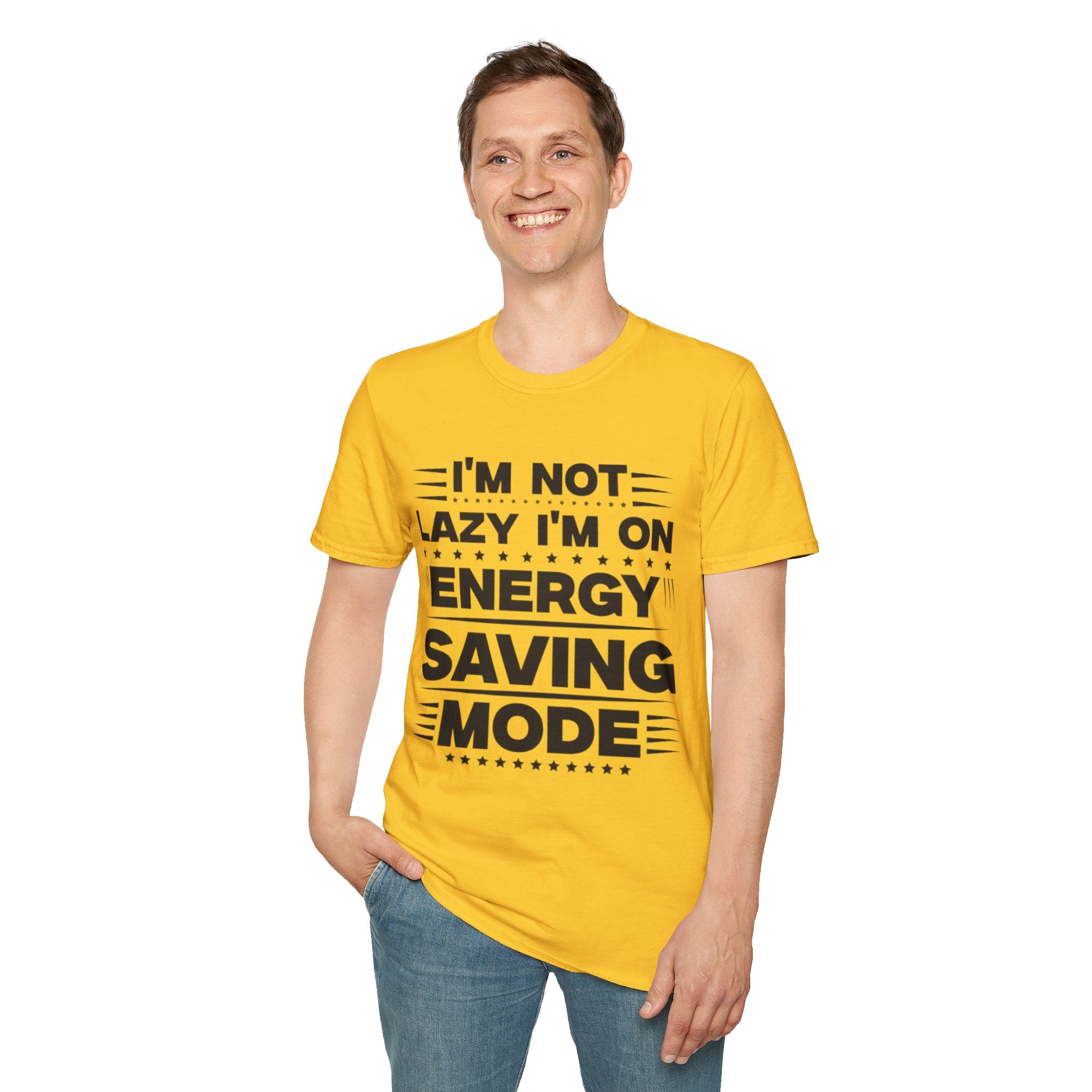 I'm Not Lazy I'm In Energy Saving Mode Unisex Softstyle T-Shirt