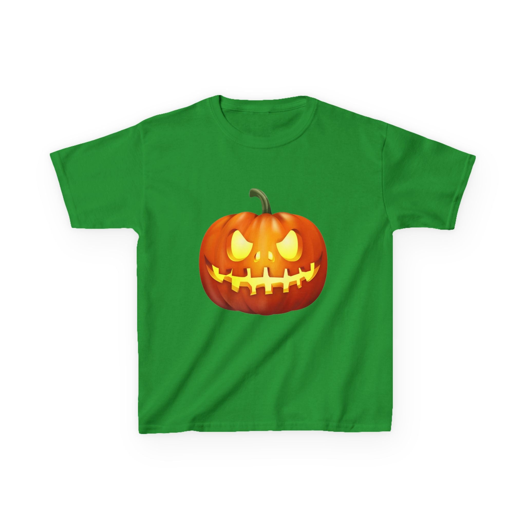 Halloween Pumpkin Kids Heavy Cotton Short Sleeve T-Shirt