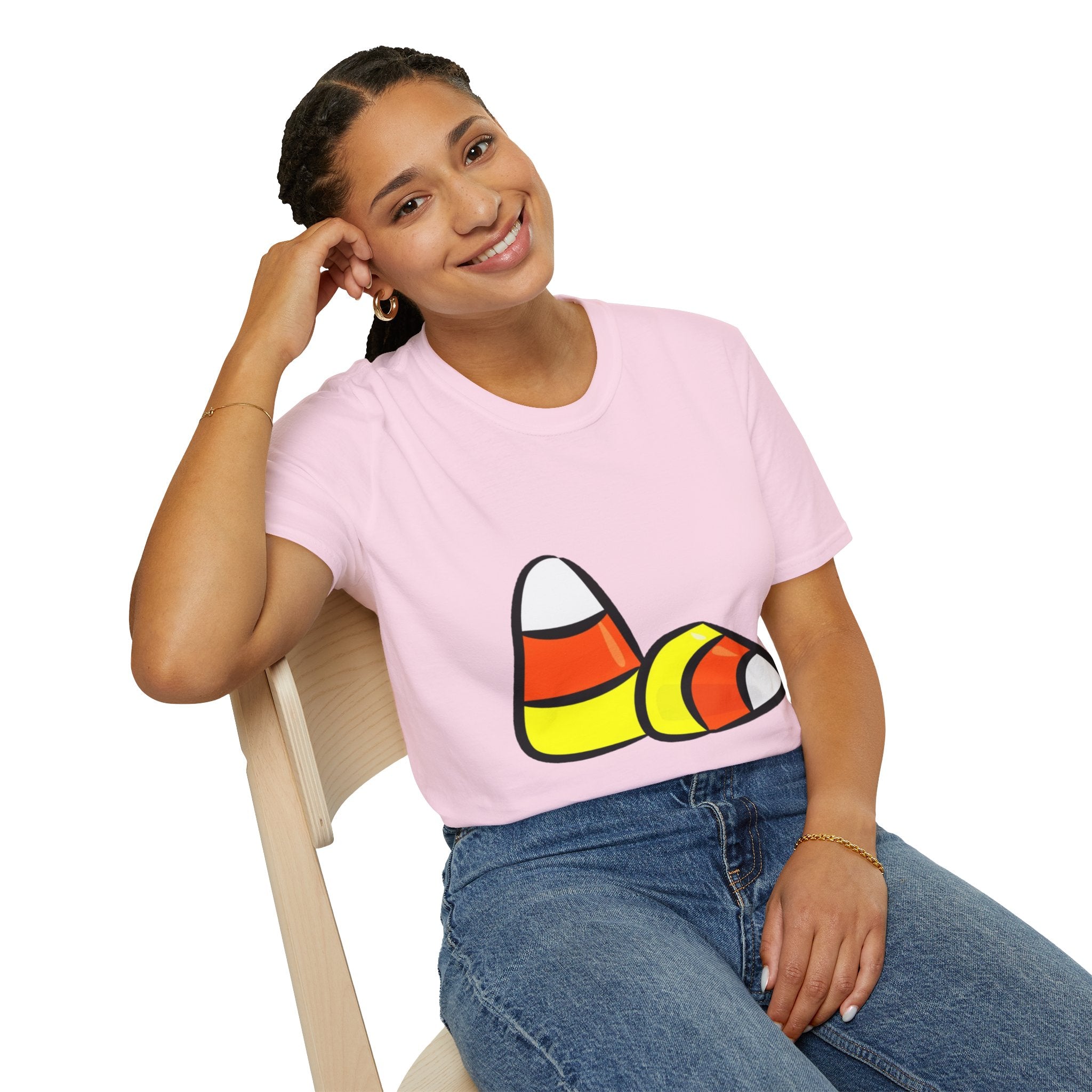 Halloween Candy Corn Unisex Softstyle T-Shirt