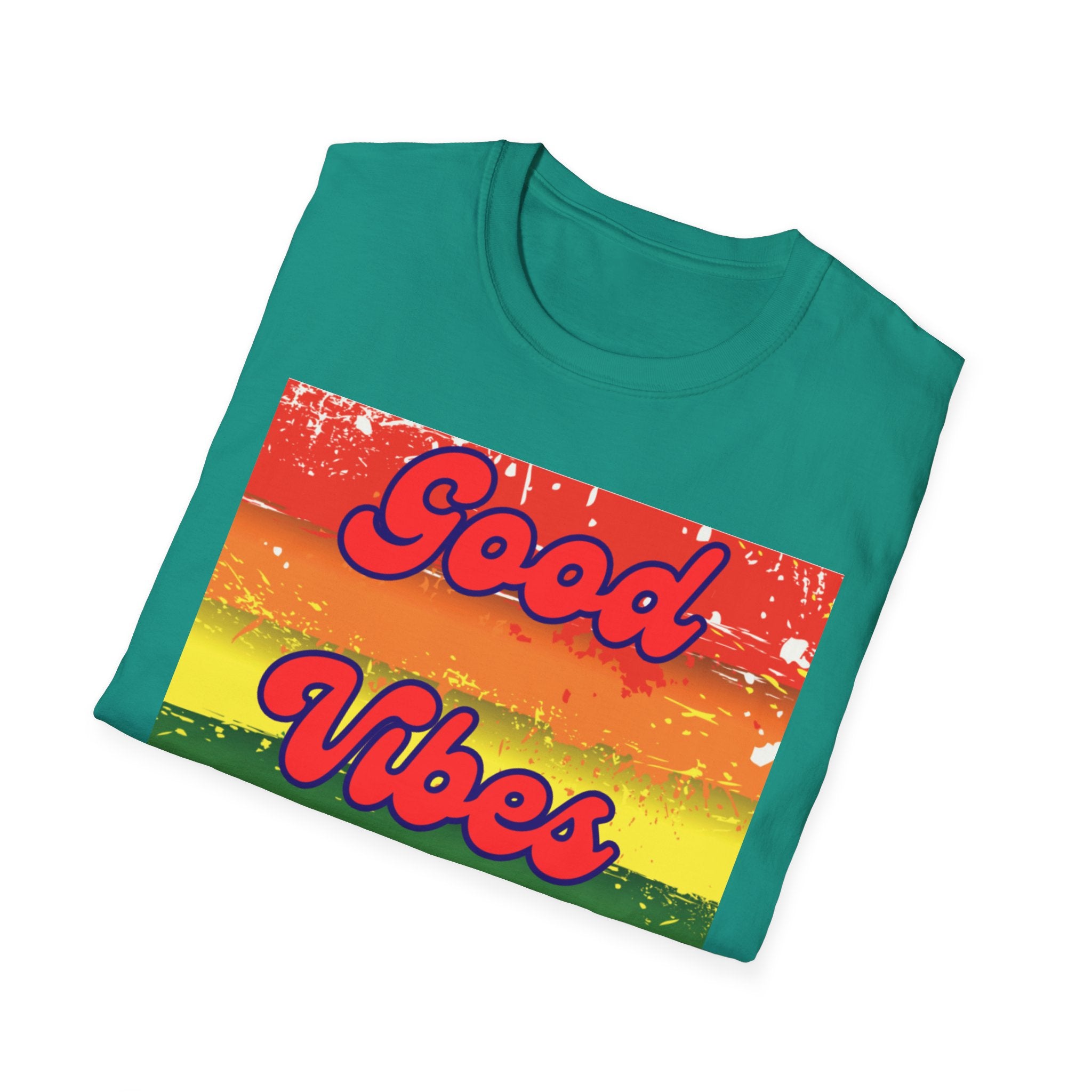 Good Vibes Only Red Unisex Softstyle T-Shirt