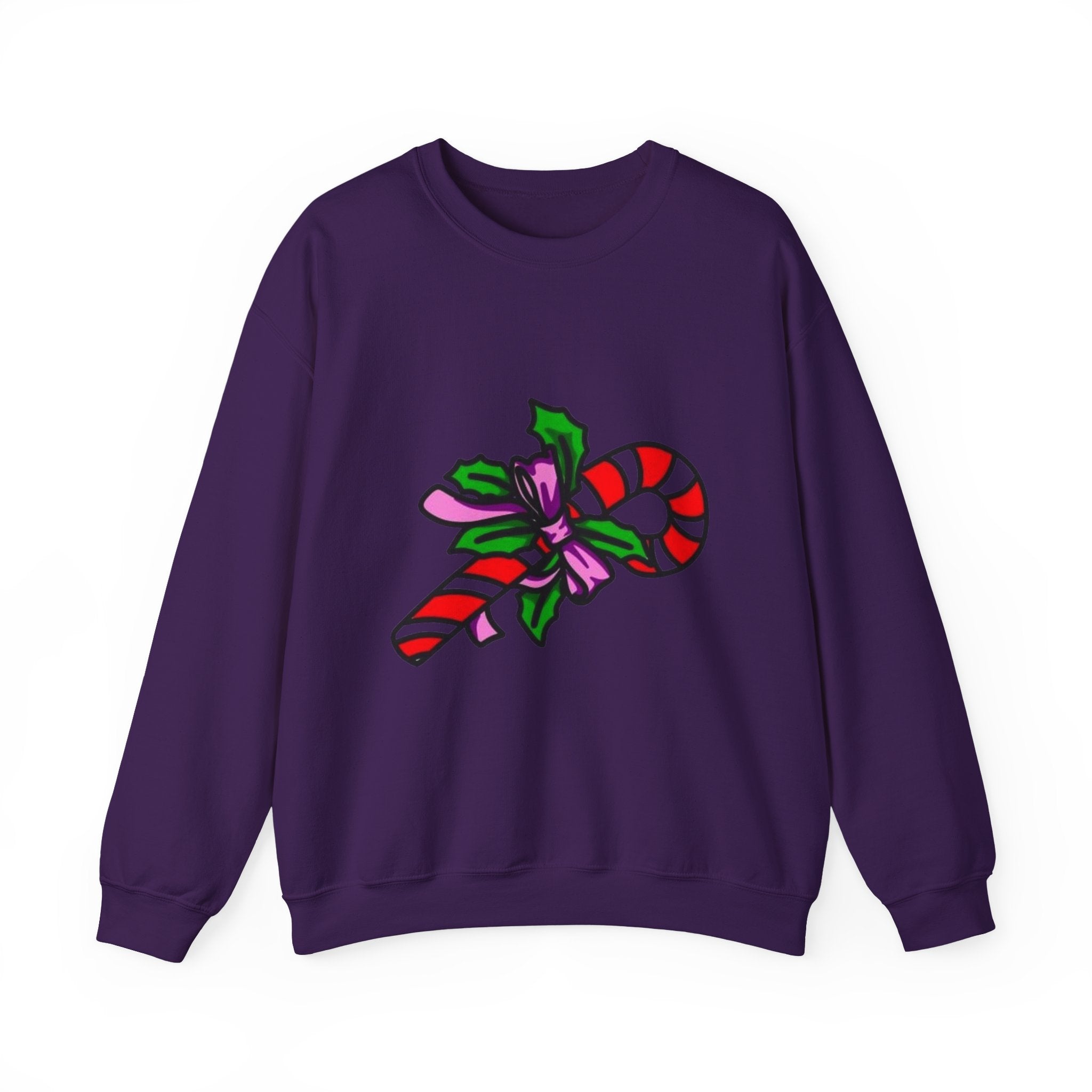 Festive Candy Cane Unisex Heavy Blend™ Crewneck Sweatshirt