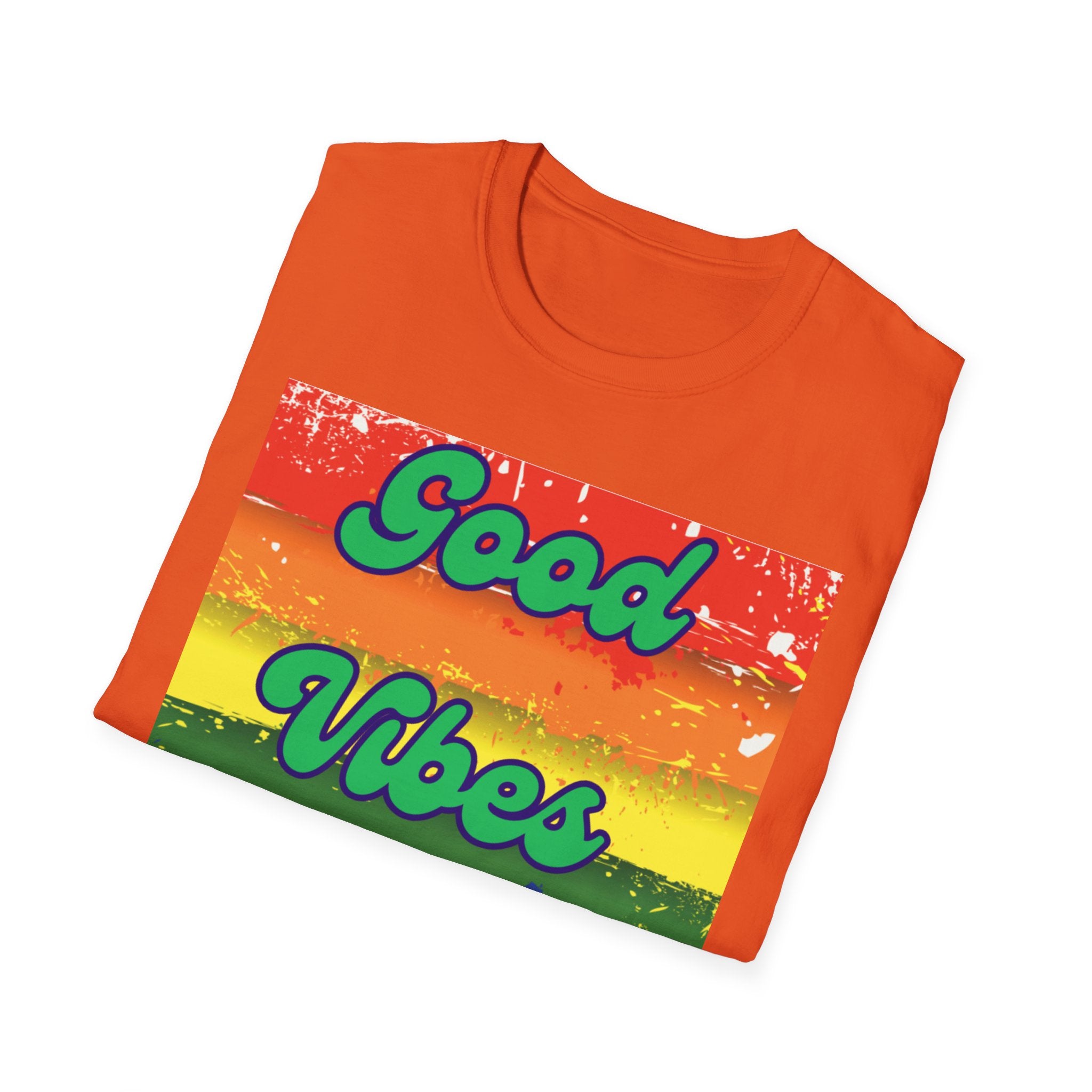Good Vibes Only Green Unisex Softstyle T-Shirt