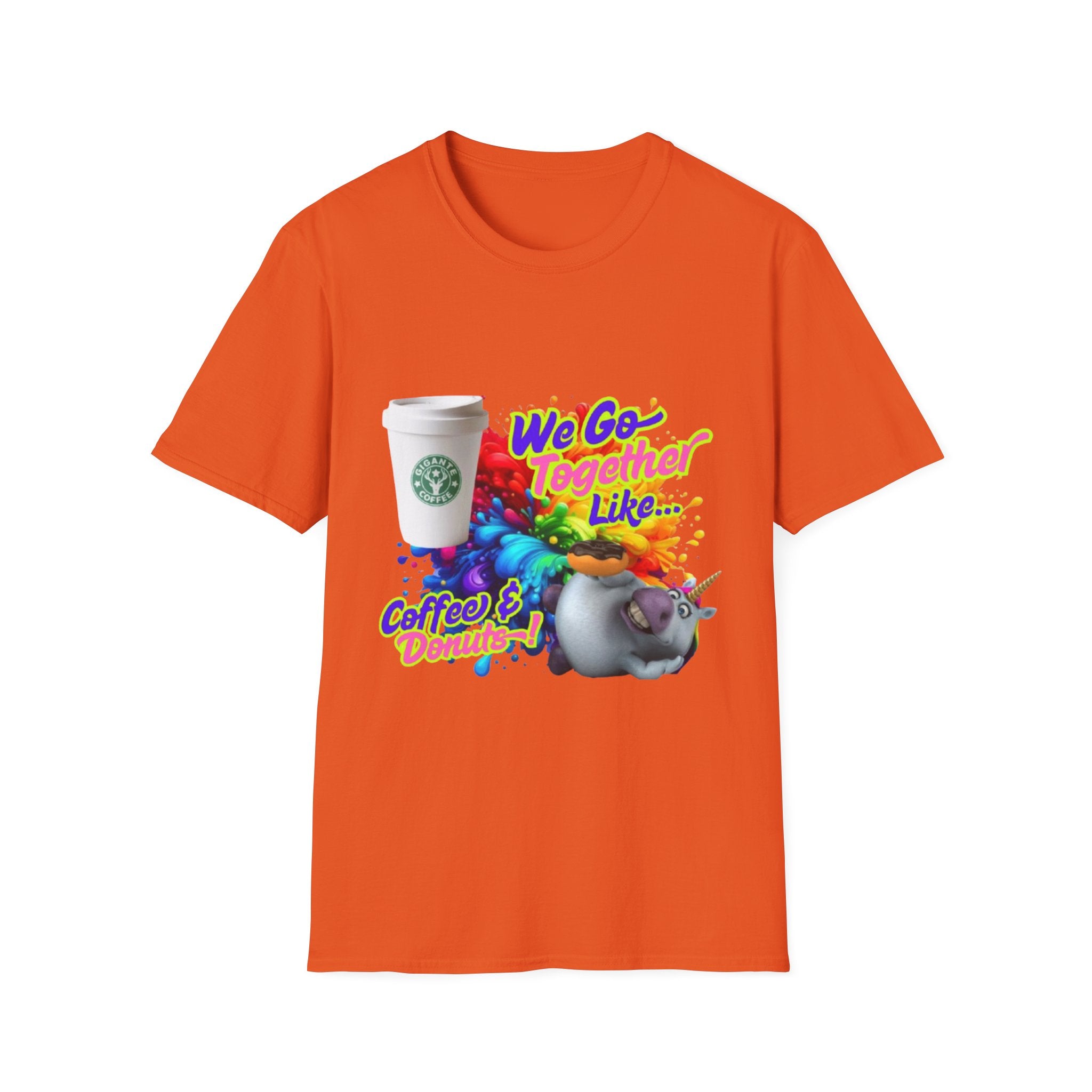 We Go Together Like Coffee & Donuts Unisex Softstyle T-Shirt