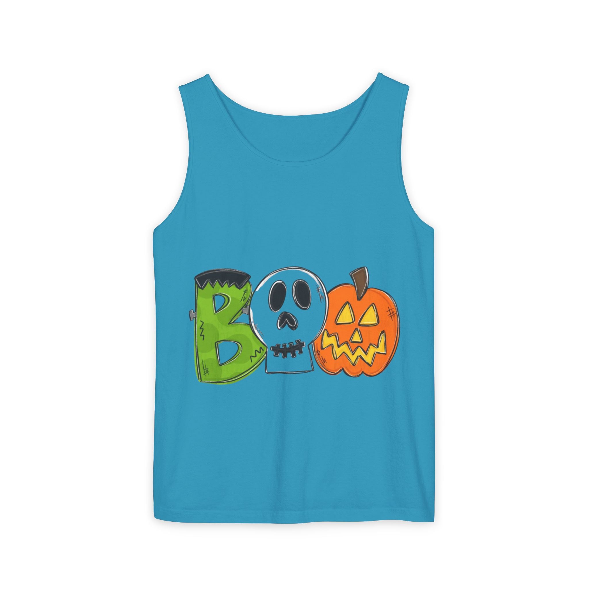 Halloween BOO Unisex Garment-Dyed Tank Top