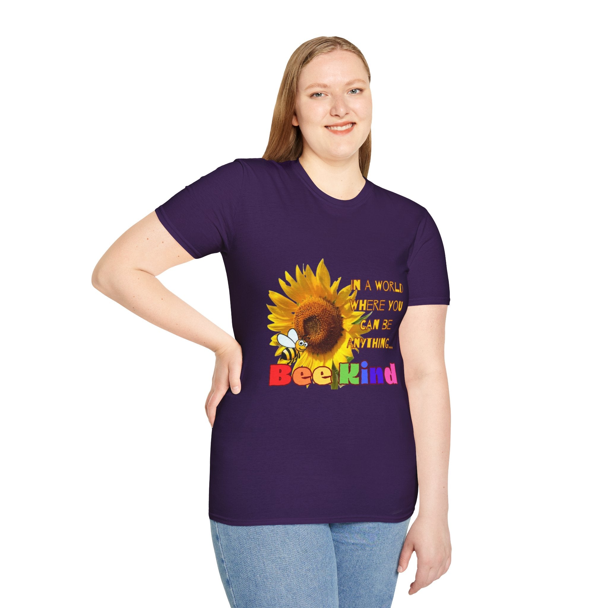 Bee Kind Sunflower Unisex Softstyle T-Shirt