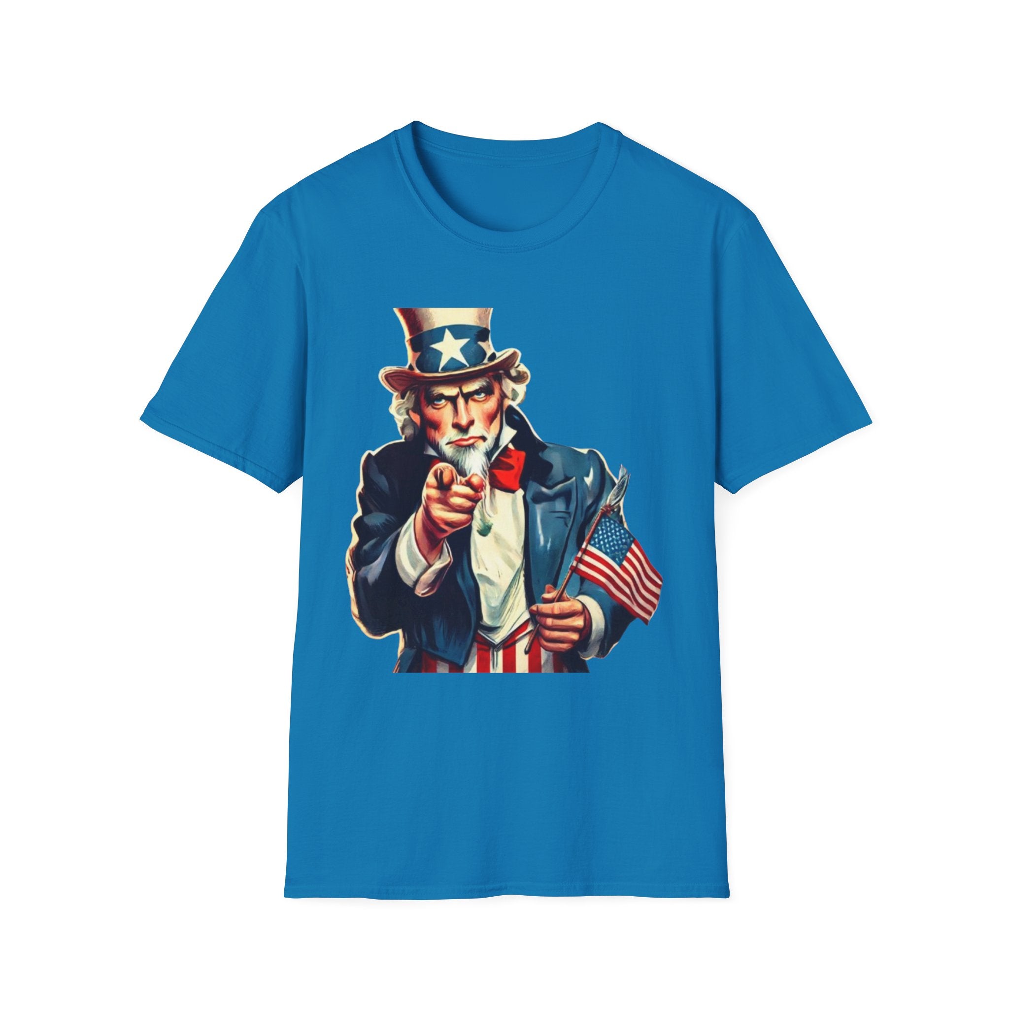 Patriotic Uncle Sam Unisex Softstyle T-Shirt