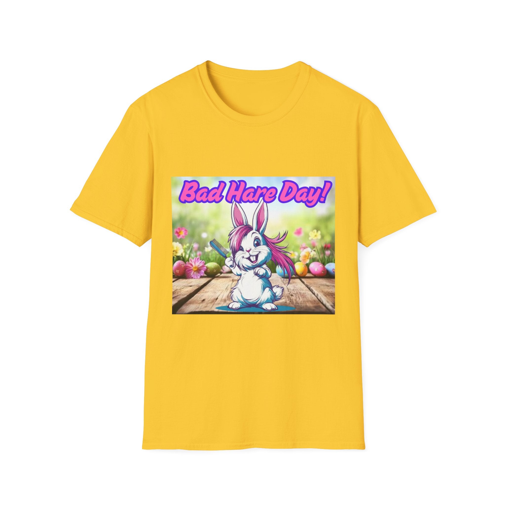 Bad Hare Day Unisex Softstyle T-Shirt