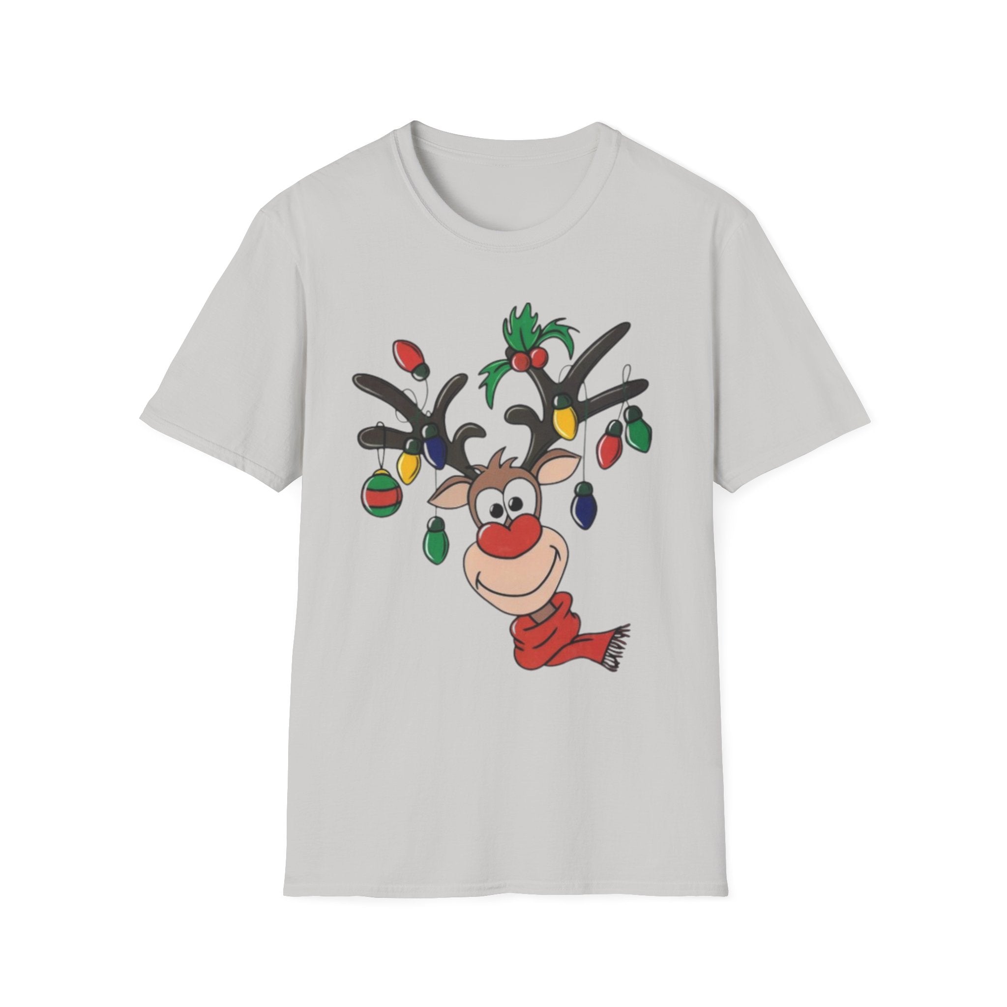 Festive Reindeer Unisex Softstyle T-Shirt