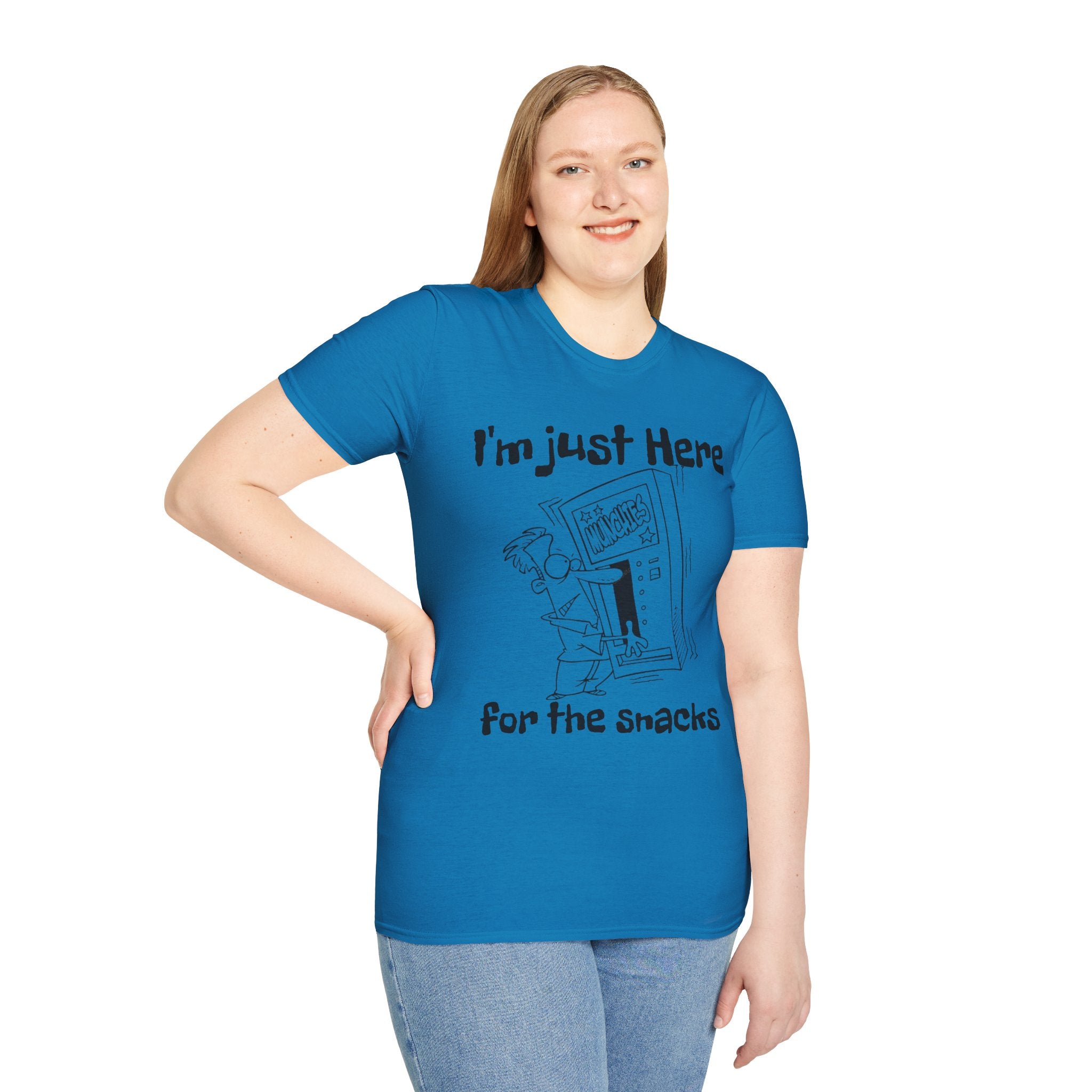 I'm Just Here For The Snacks Unisex SoftstyleT-Shirt