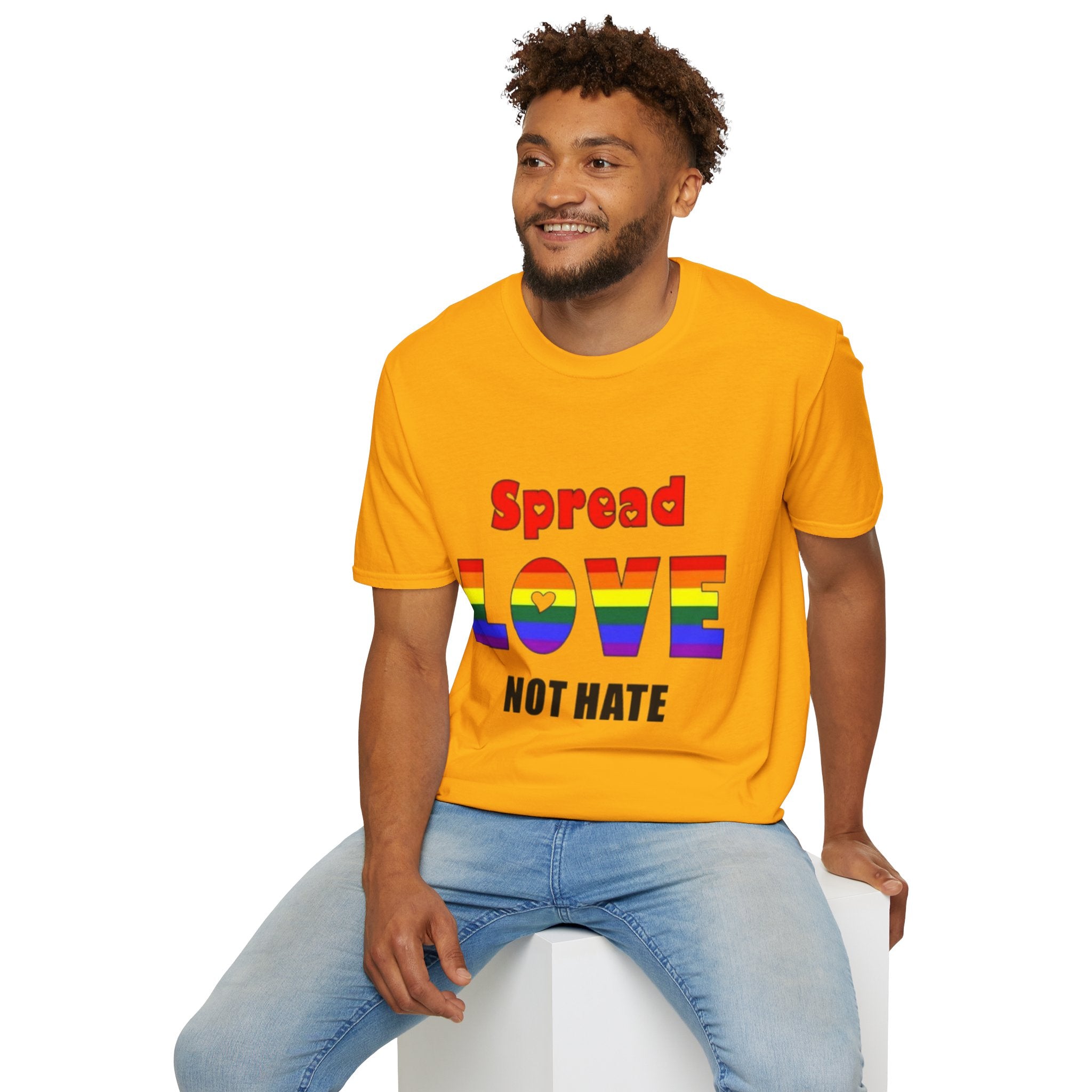 Spread Love Not Hate Unisex Softstyle T-Shirt