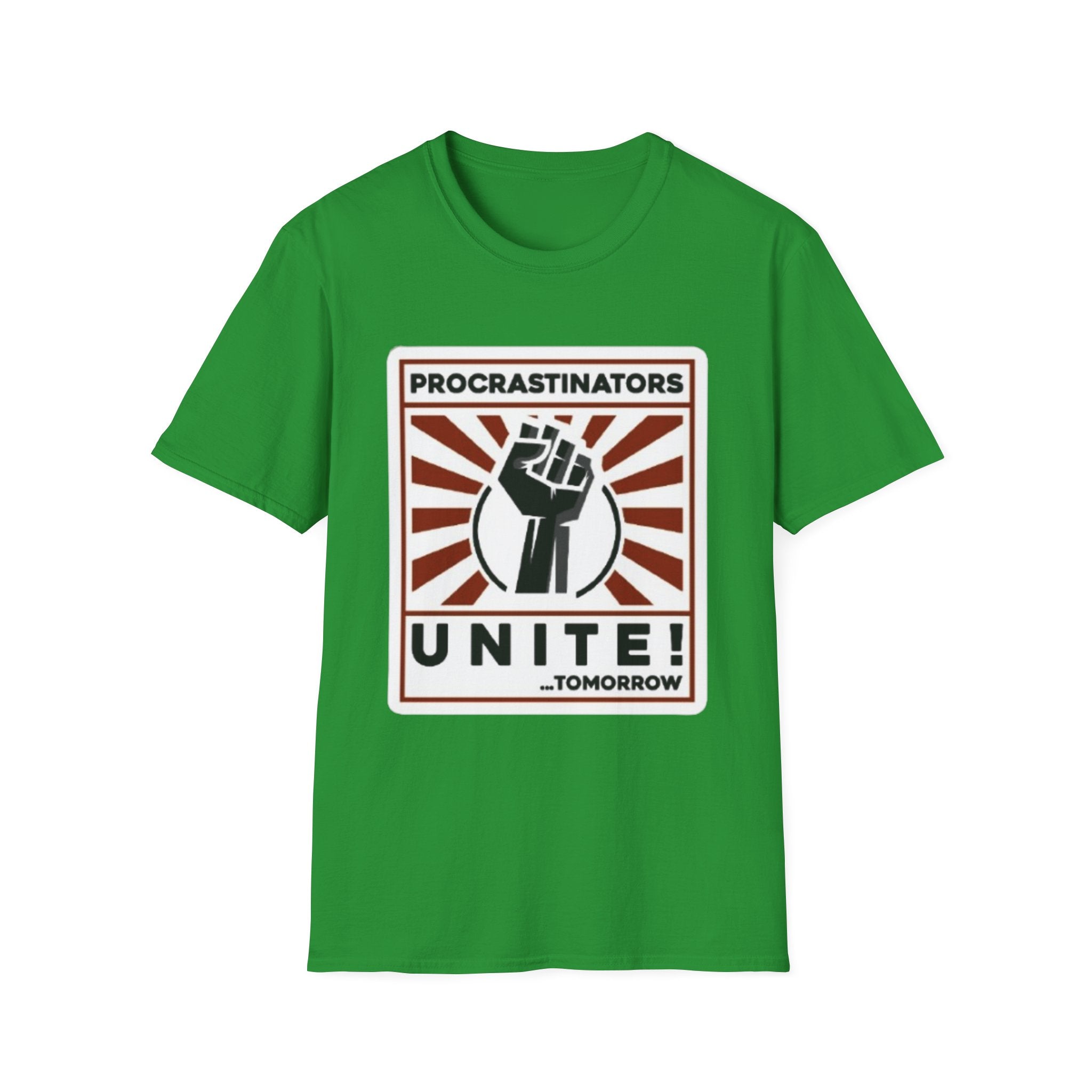 Procrastinators Unite Tomorrow Unisex Softstyle T-Shirt