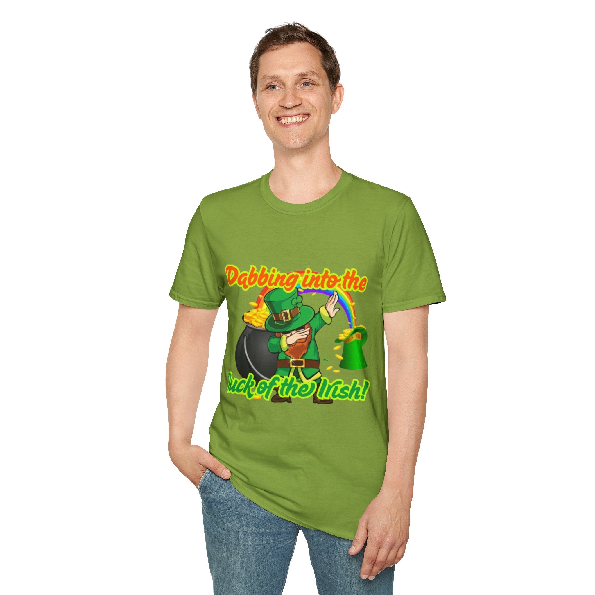 Dabbing Into The Luck Of The Irish! Unisex Unisex T-Shirt