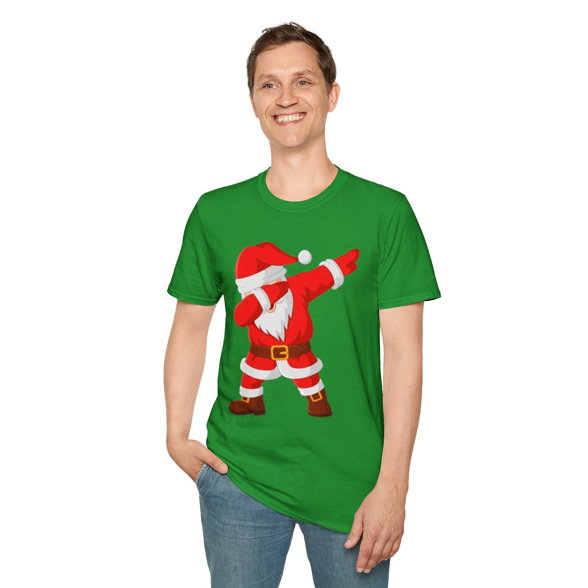 Dabbing Santa Unisex Softstyle T-Shirt