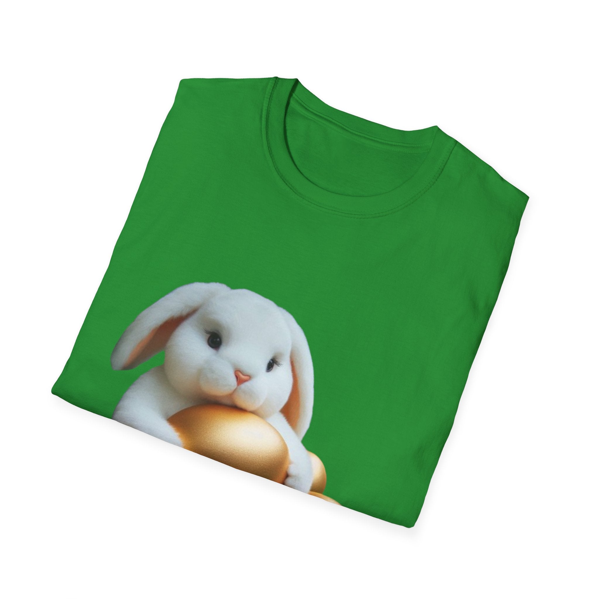 Easter Bunny And His Golden Eggs Unisex Softstyle T-Shirt