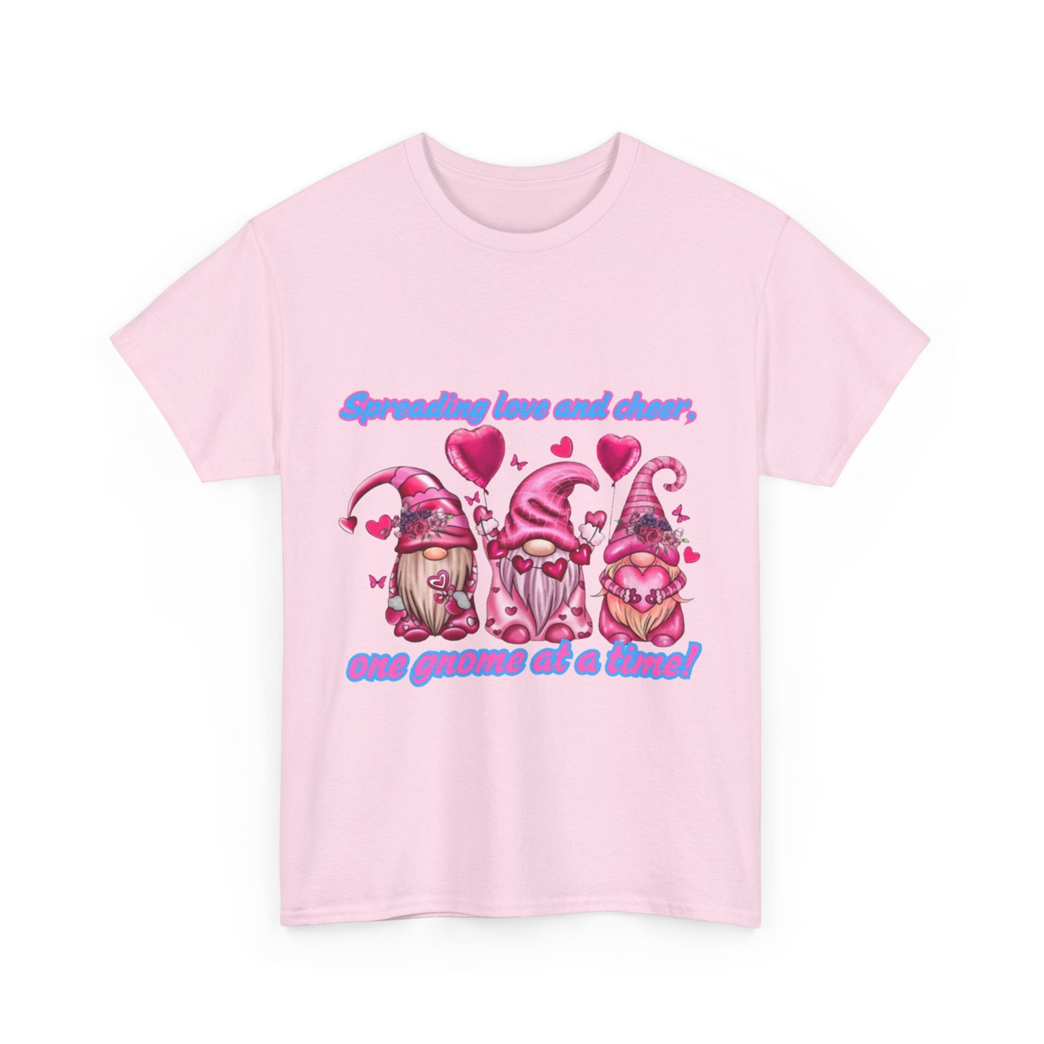 Spreading Love And Cheer, One Gnome At A Time Unisex Heavy Cotton T-Shirt