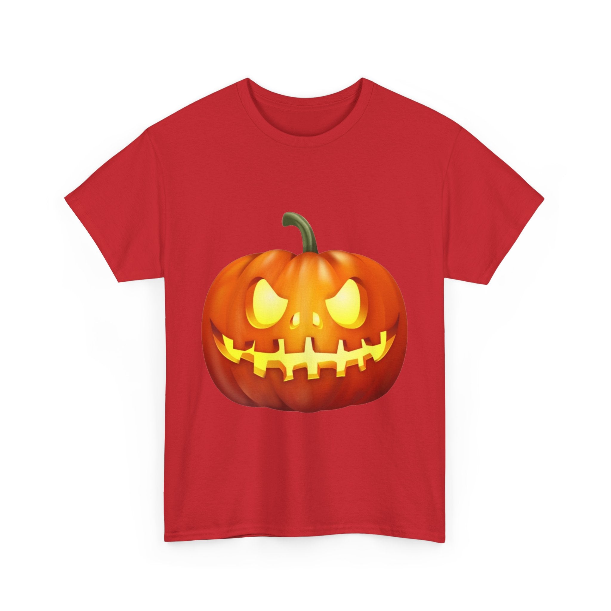 Halloween Pumpkin Unisex Heavy Cotton T-Shirt
