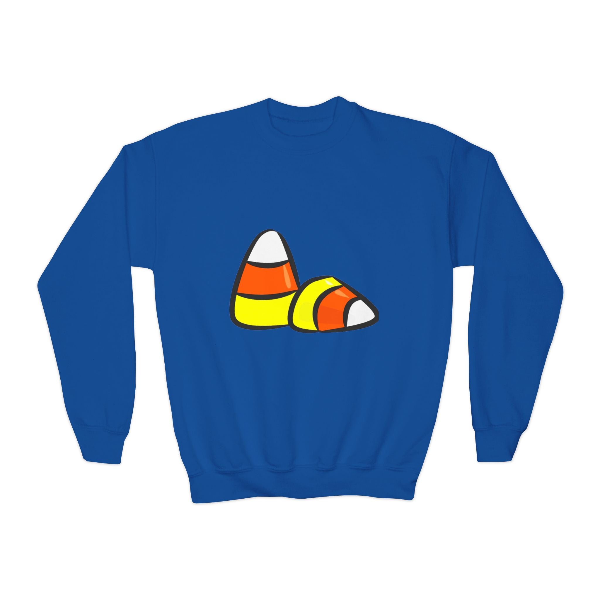 Halloween Candy Corn Youth Crewneck Sweatshirt