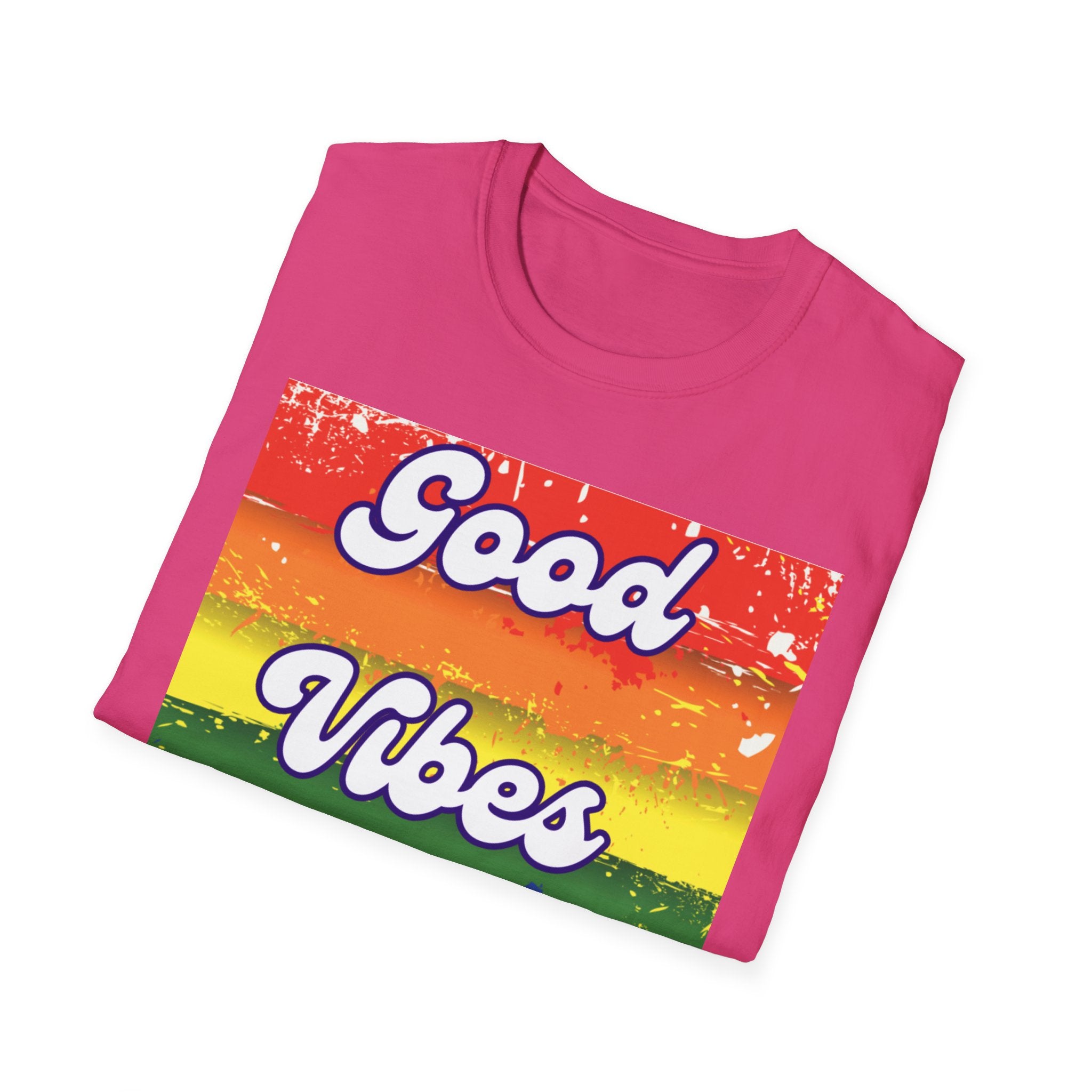 Good Vibes Only White Unisex Softstyle T-Shirt