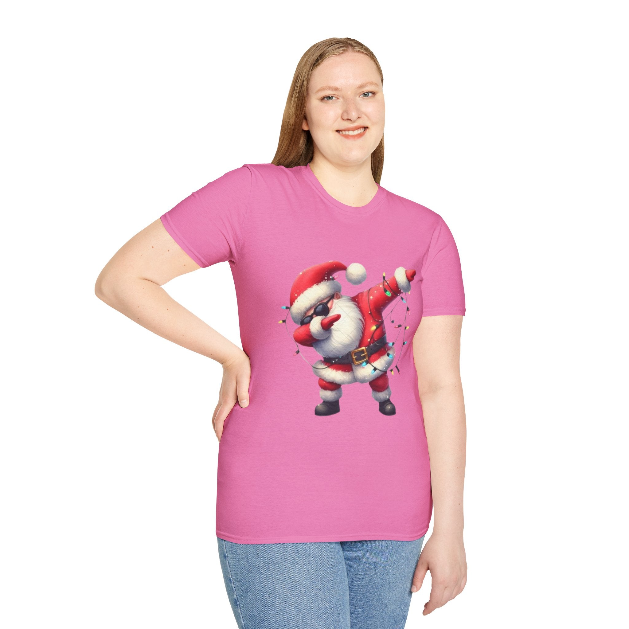 Dabbing Santa Unisex Softstyle T-Shirt