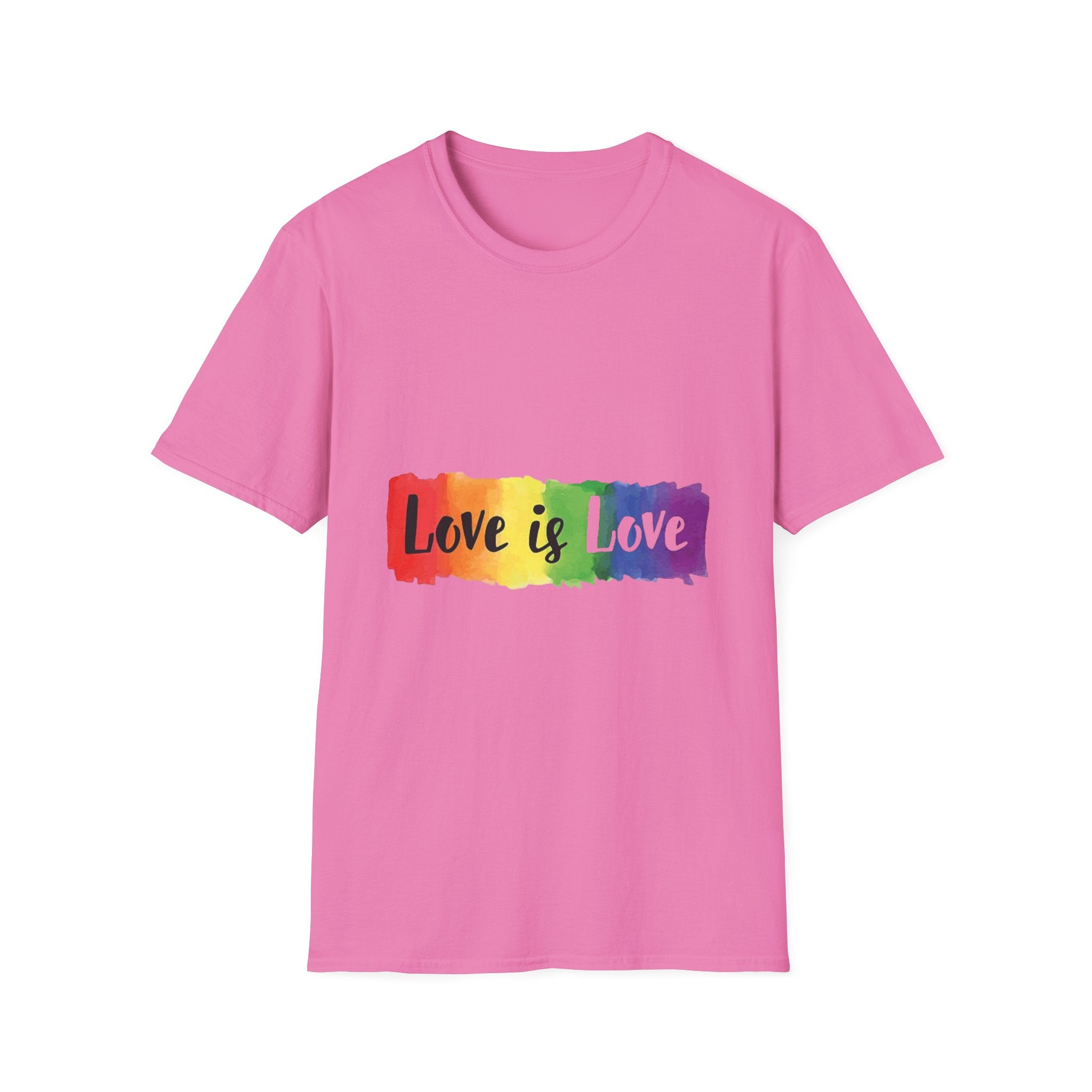 Rainbow Love is Love Unisex Softstyle T-Shirt