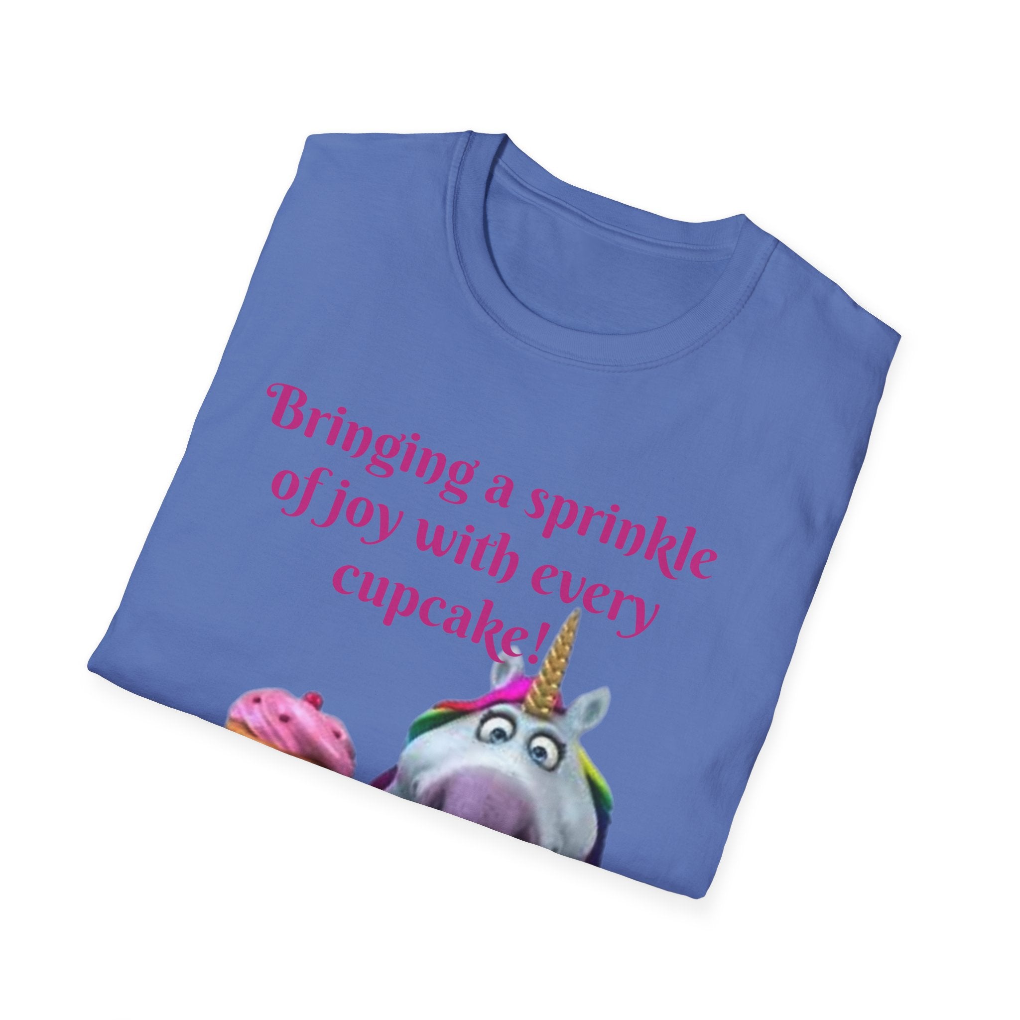 Bringing A Sprinkle Of Joy With Every Cupcake Unicorn Unisex Softstyle T-Shirt