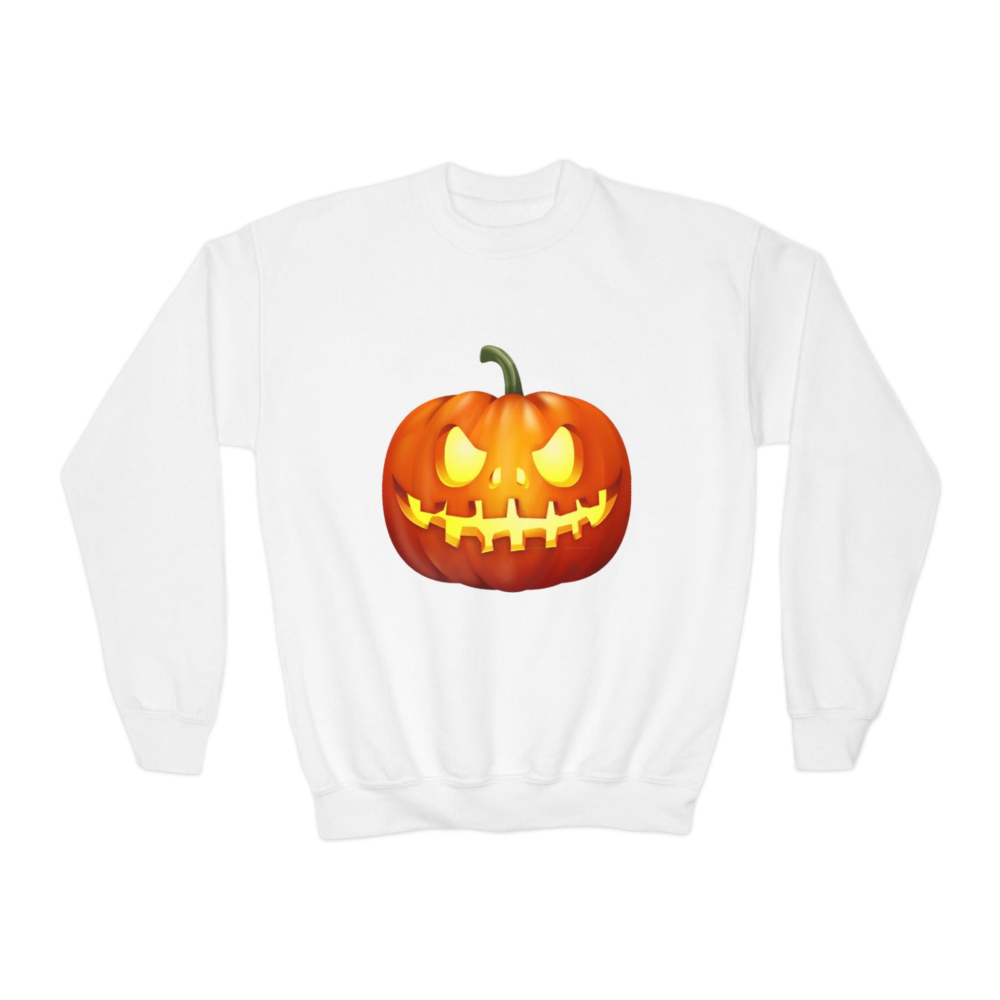 Halloween Pumpkin Youth Crewneck Sweatshirt