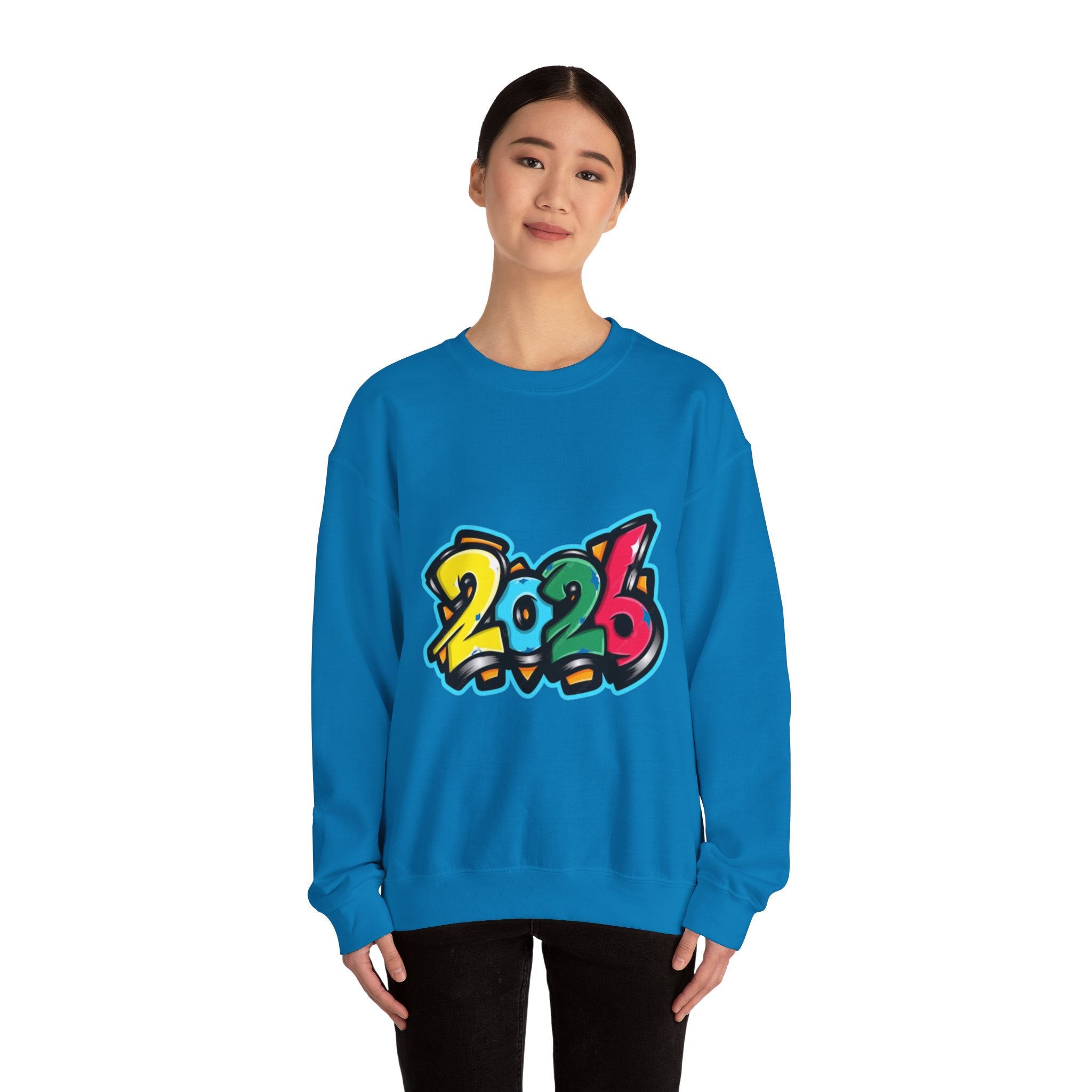 2026 Graffiti Style Unisex Heavy Blend™ Crewneck Sweatshirt