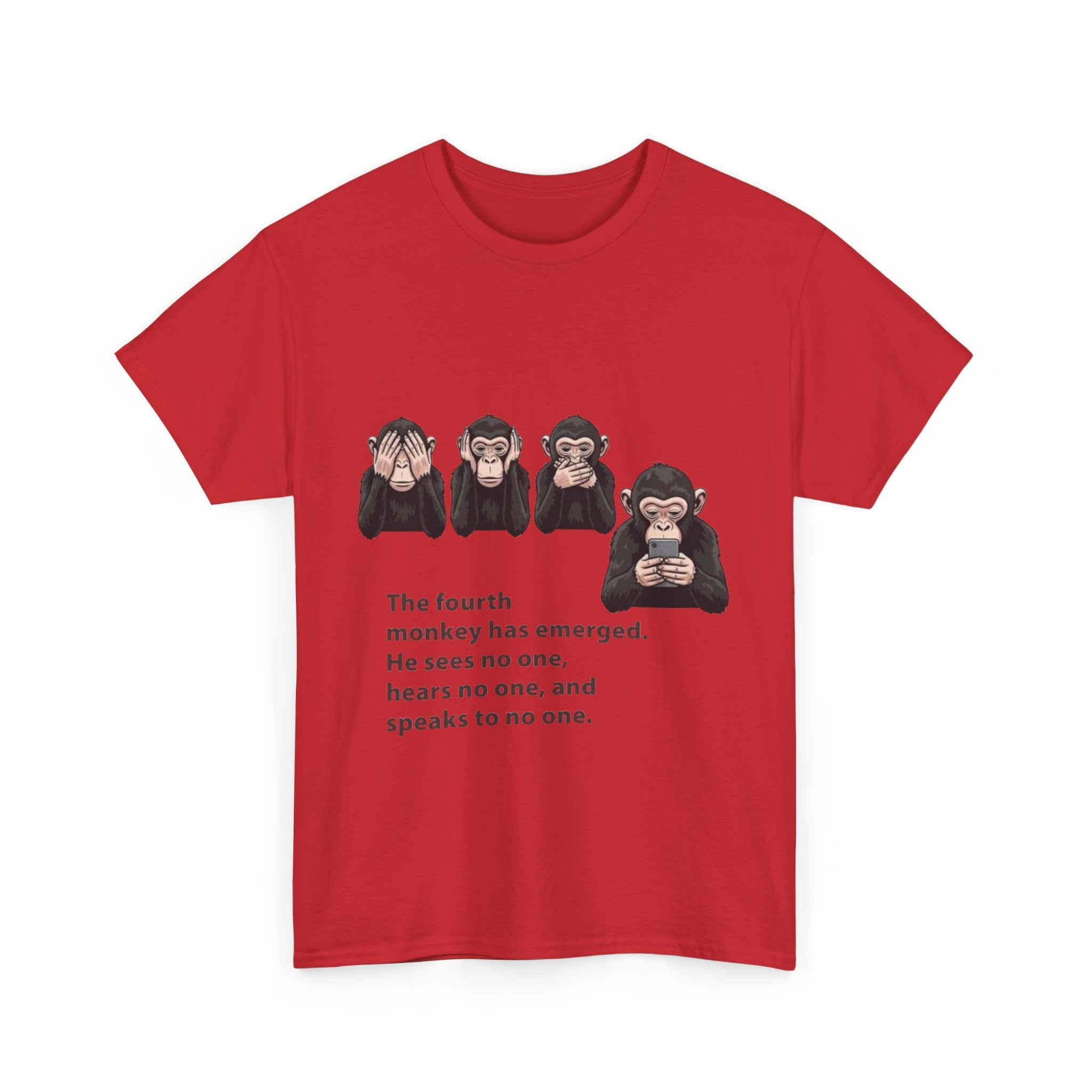 Four Monkeys Unisex Heavy Cotton T-Shirt