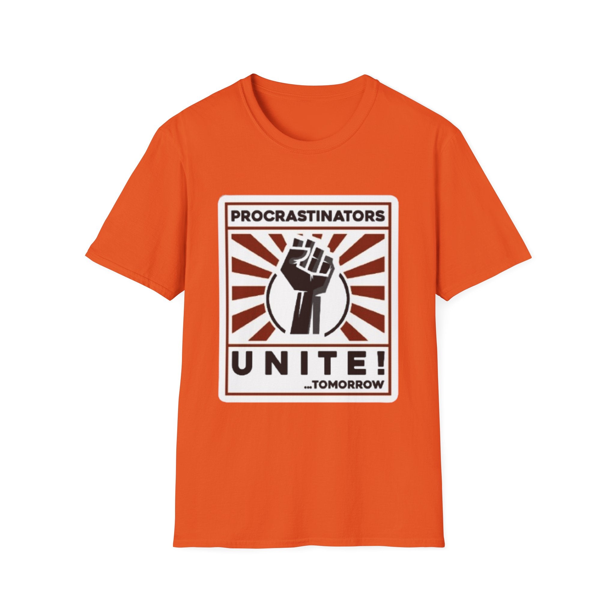 Procrastinators Unite Tomorrow Unisex Softstyle T-Shirt