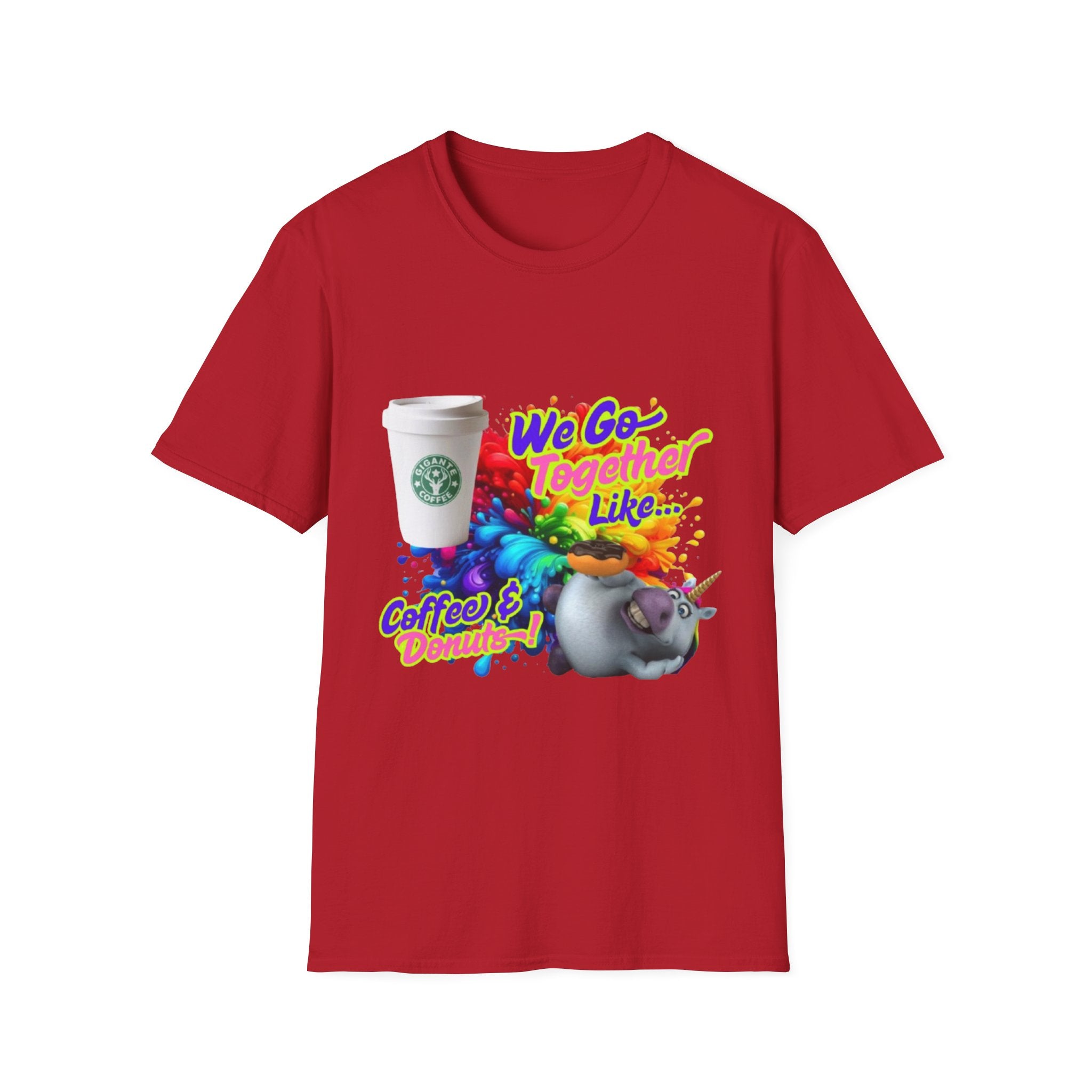 We Go Together Like Coffee & Donuts Unisex Softstyle T-Shirt