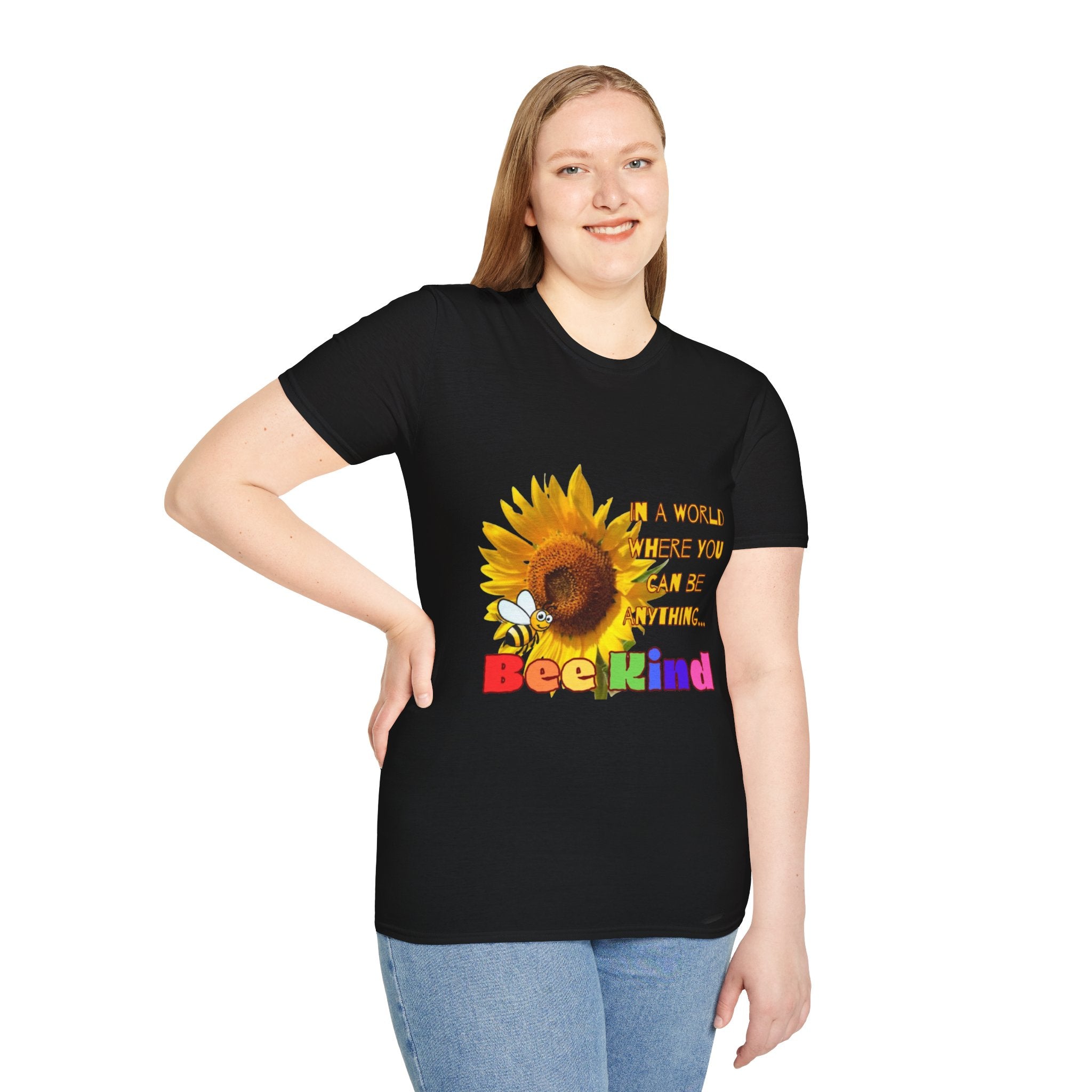 Bee Kind Sunflower Unisex Softstyle T-Shirt