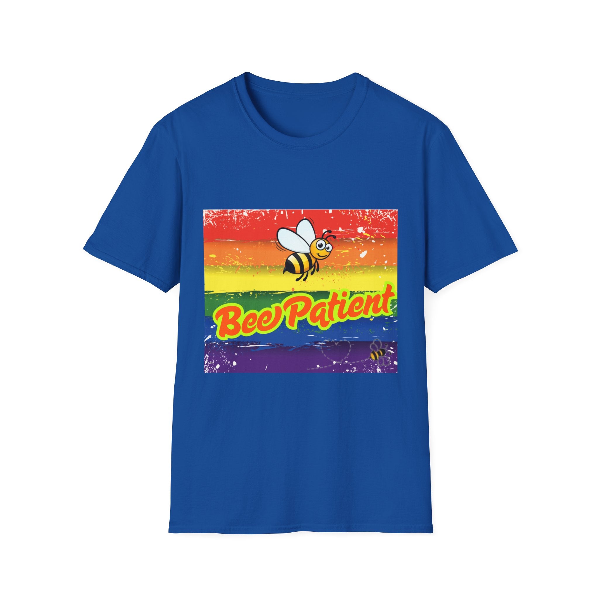 Bee Patient Rainbow Unisex Softstyle T-Shirt