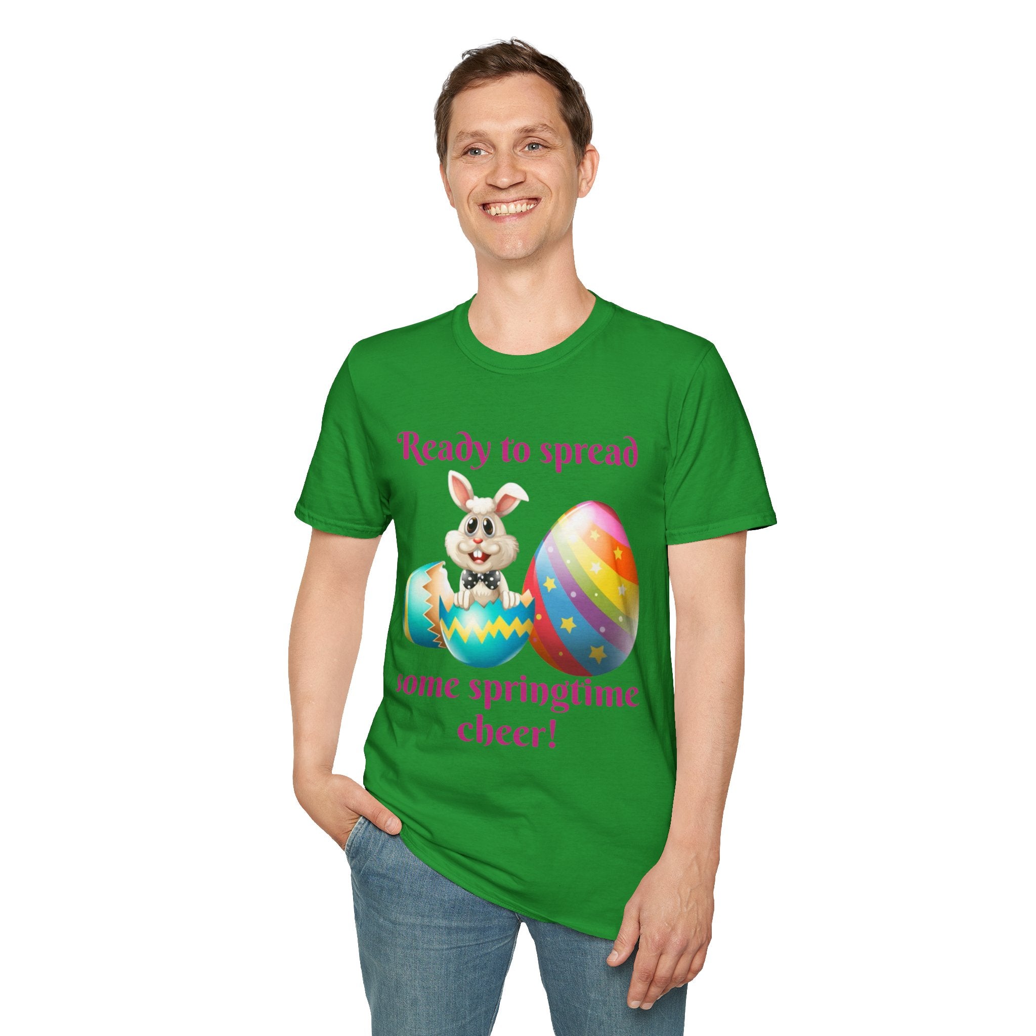 Ready To Spread Some Springtime Cheer Bunny Unisex Softstyle T-Shirt