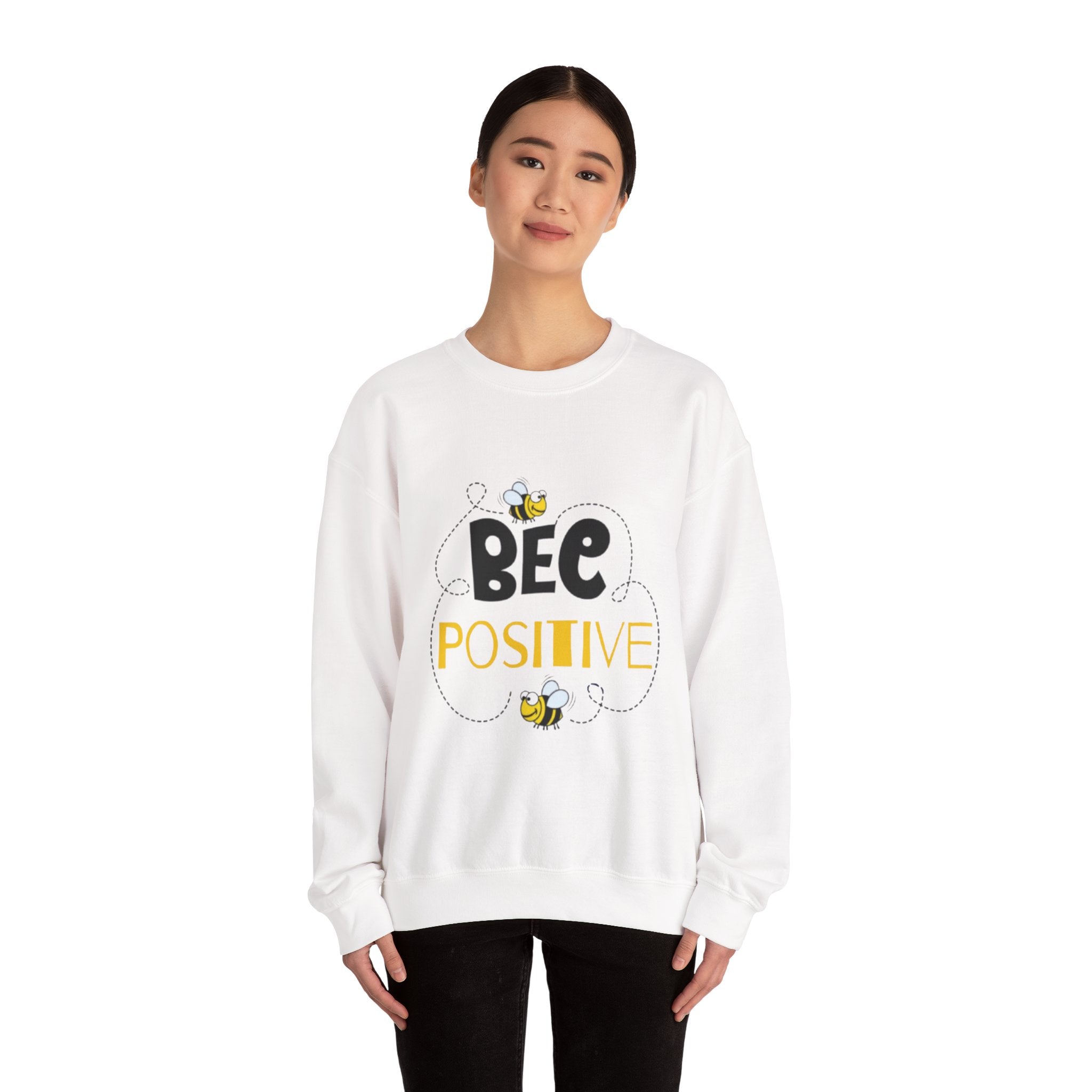 Bee Positive Unisex Heavy Blend™ Crewneck Sweatshirt