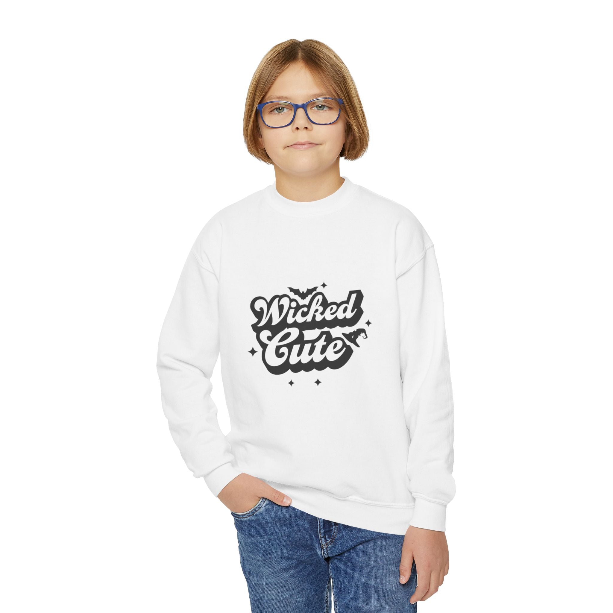 Wicked Cute Youth Unisex Heavy Blend™ Crewneck Sweatshirt
