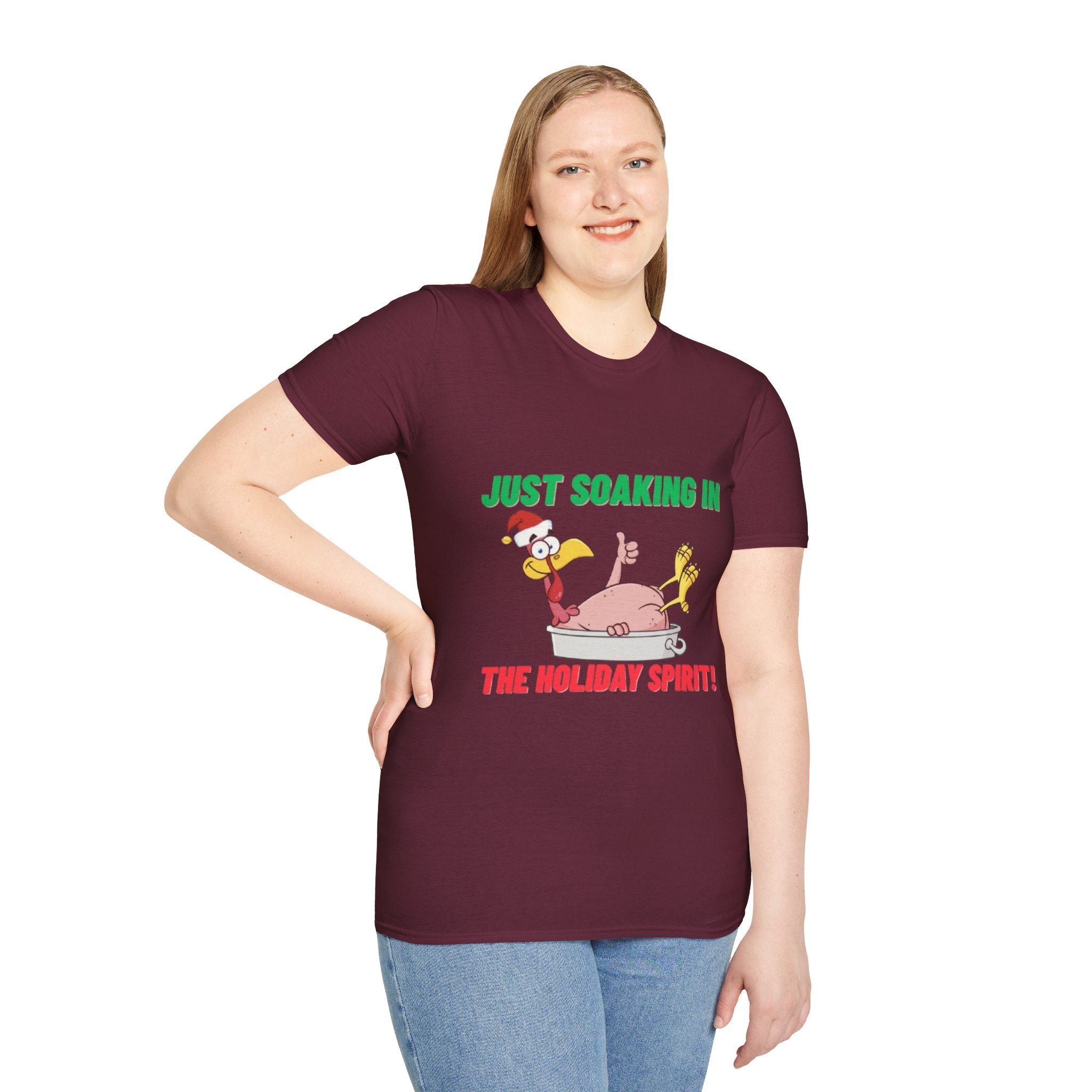 Just Soaking In The Holiday Spirit Unisex Softstyle T-Shirt