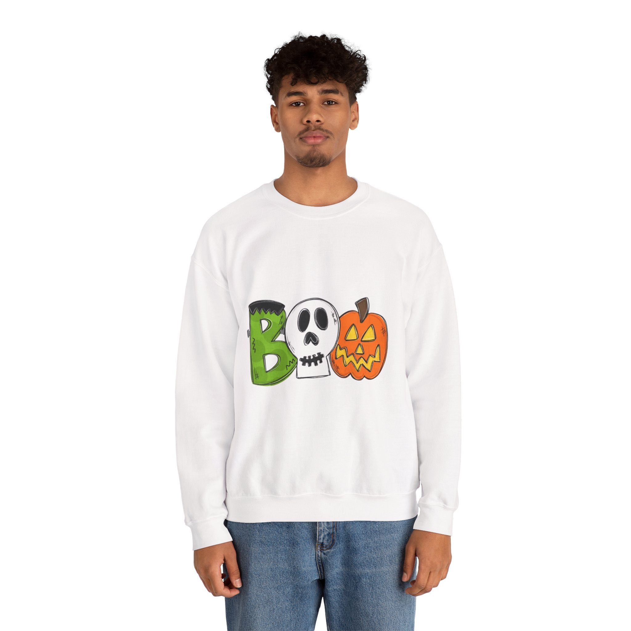 Halloween Boo Unisex Heavy Blend™ Crewneck Sweatshirt