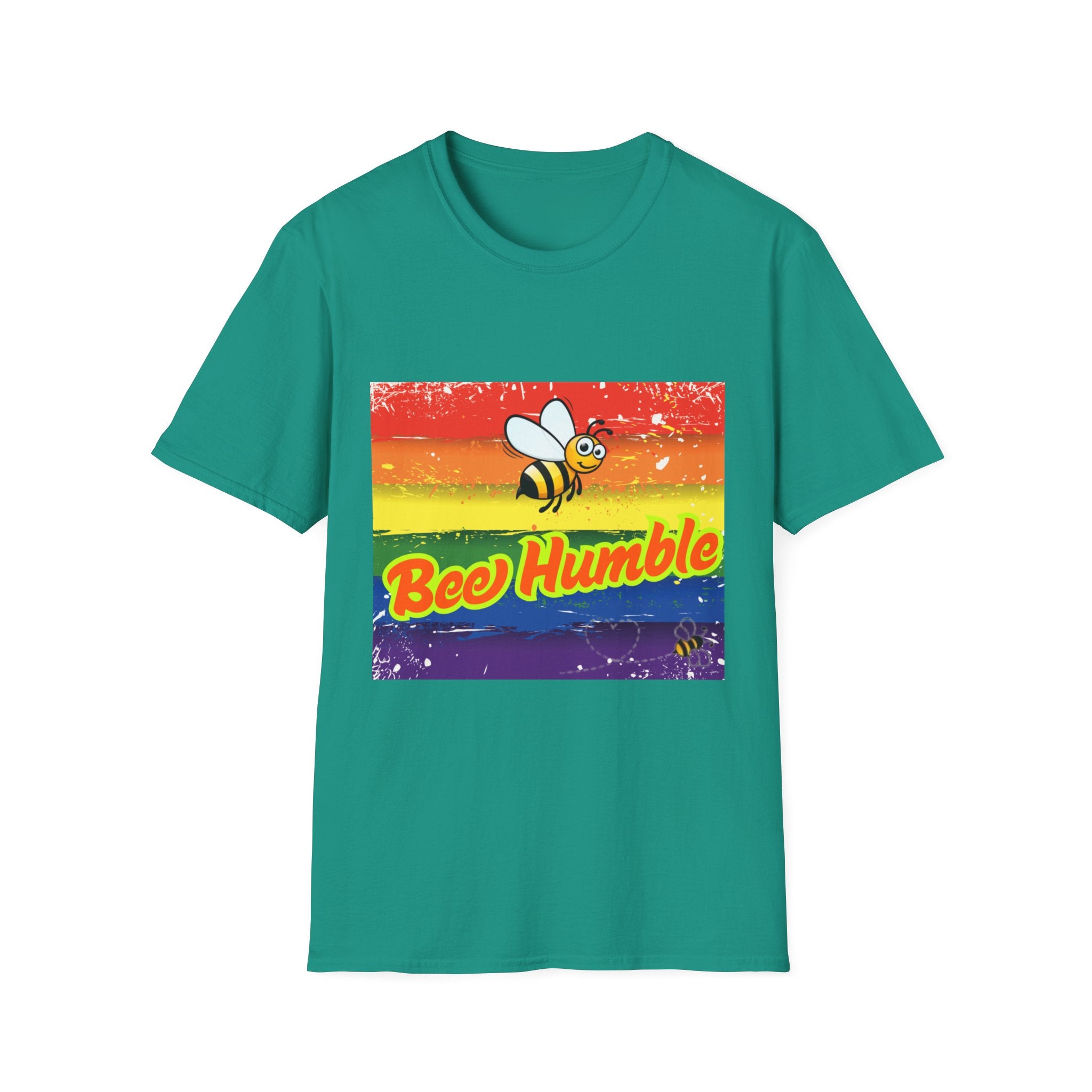 Bee Humble Rainbow Unisex Softstyle T-Shirt