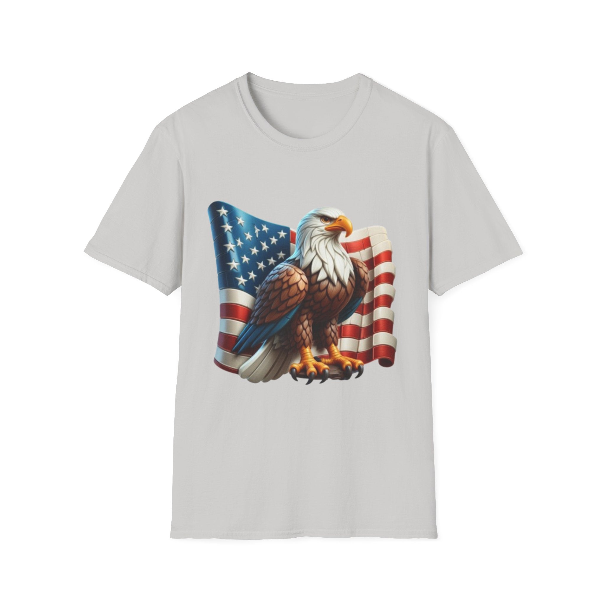 Patriotic Eagle Unisex Softstyle T-Shirt