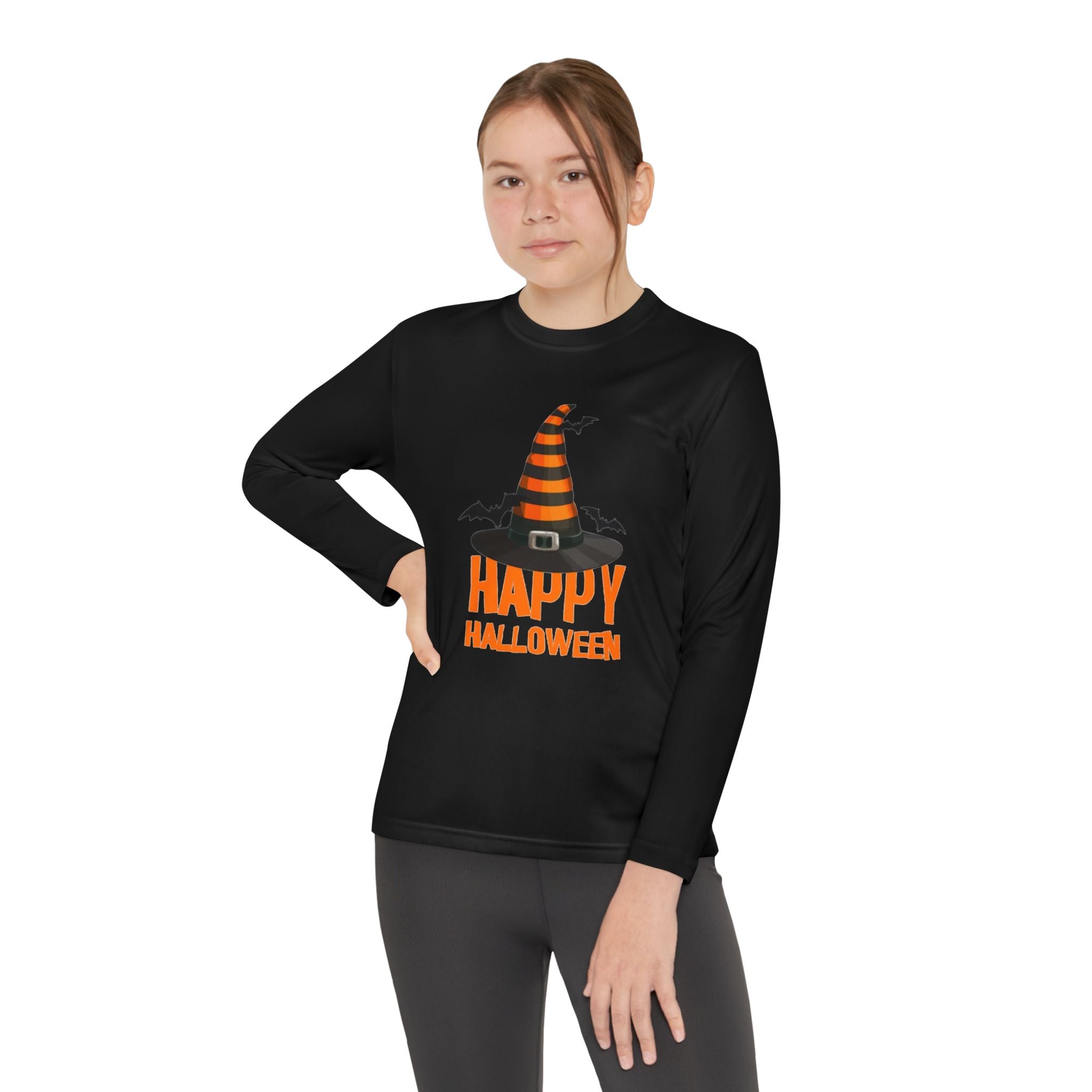 Happy Halloween Youth Long Sleeve Competitor T-Shirt