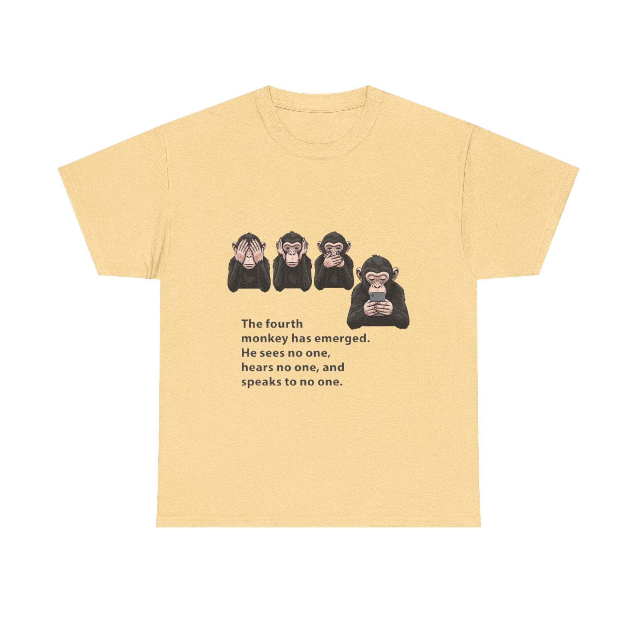 Four Monkeys Unisex Heavy Cotton T-Shirt