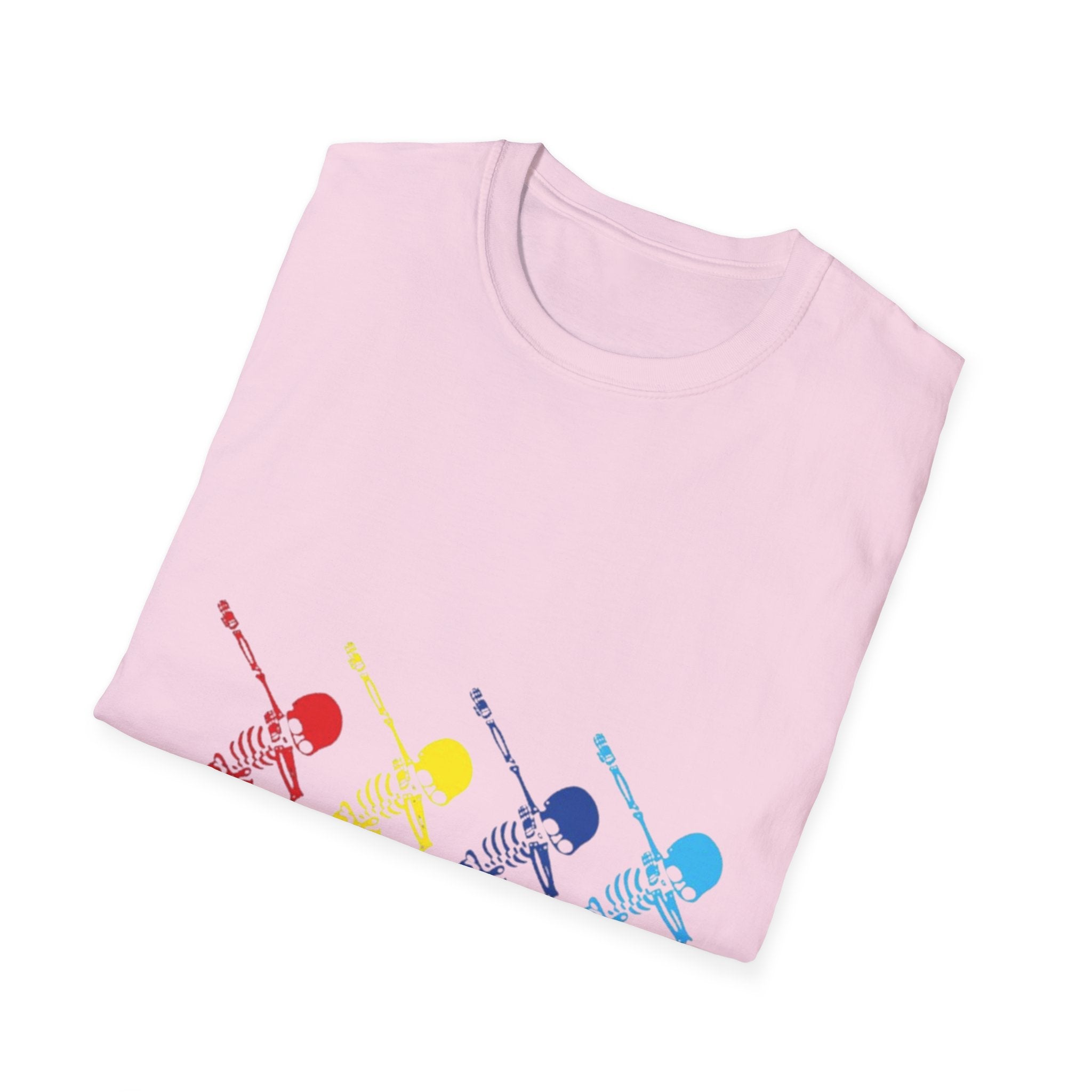 Dabbing Halloween Skeleton Dance Unisex Softstyle T-Shirt