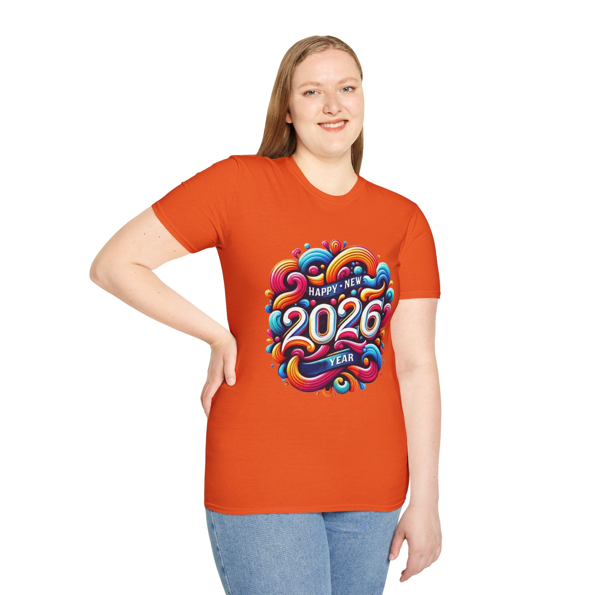 2026 Happy New Year Unisex Softstyle T-Shirt