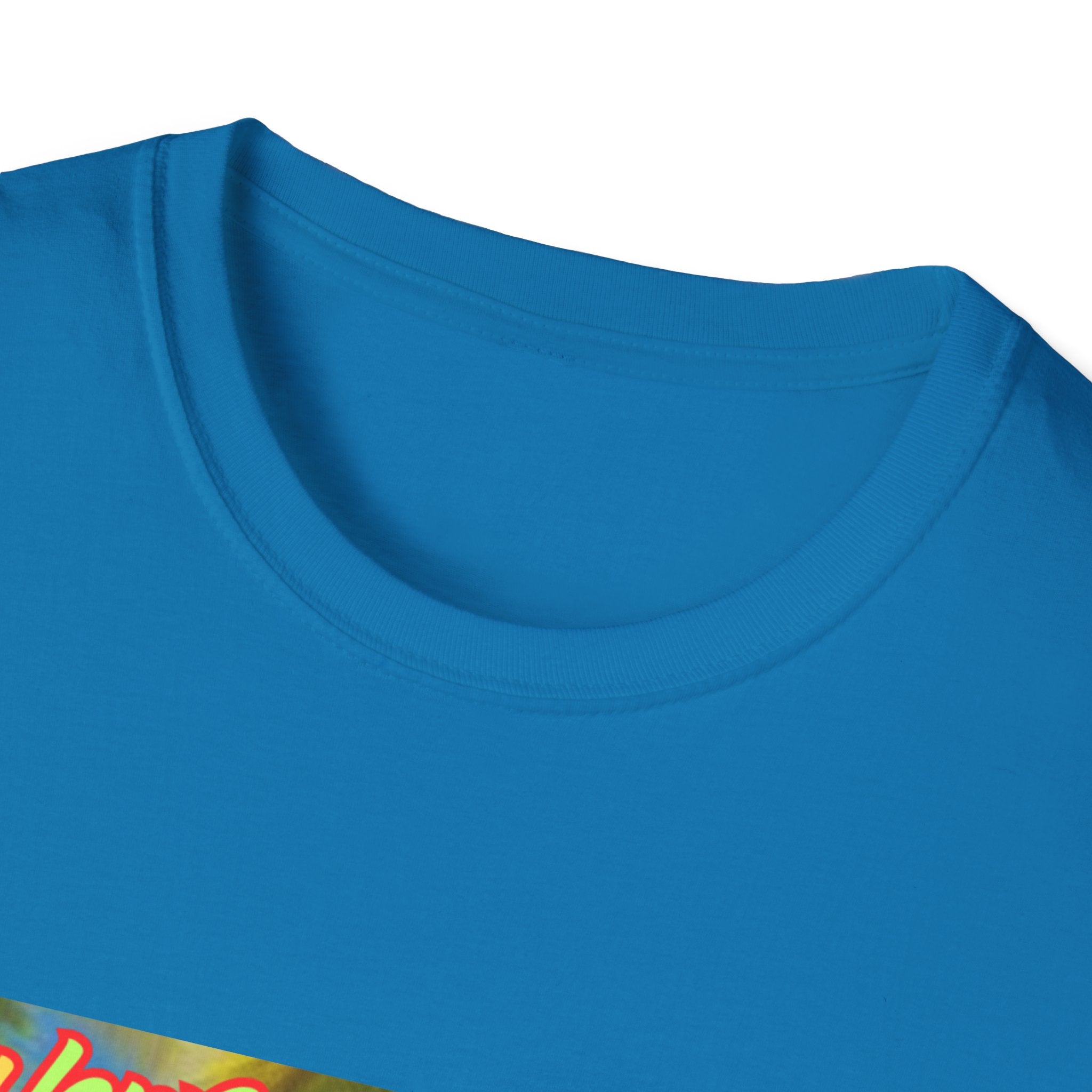 Lucky Leprechaun Enjoying Tropical Fruitiness! Unisex Softstyle T-Shirt
