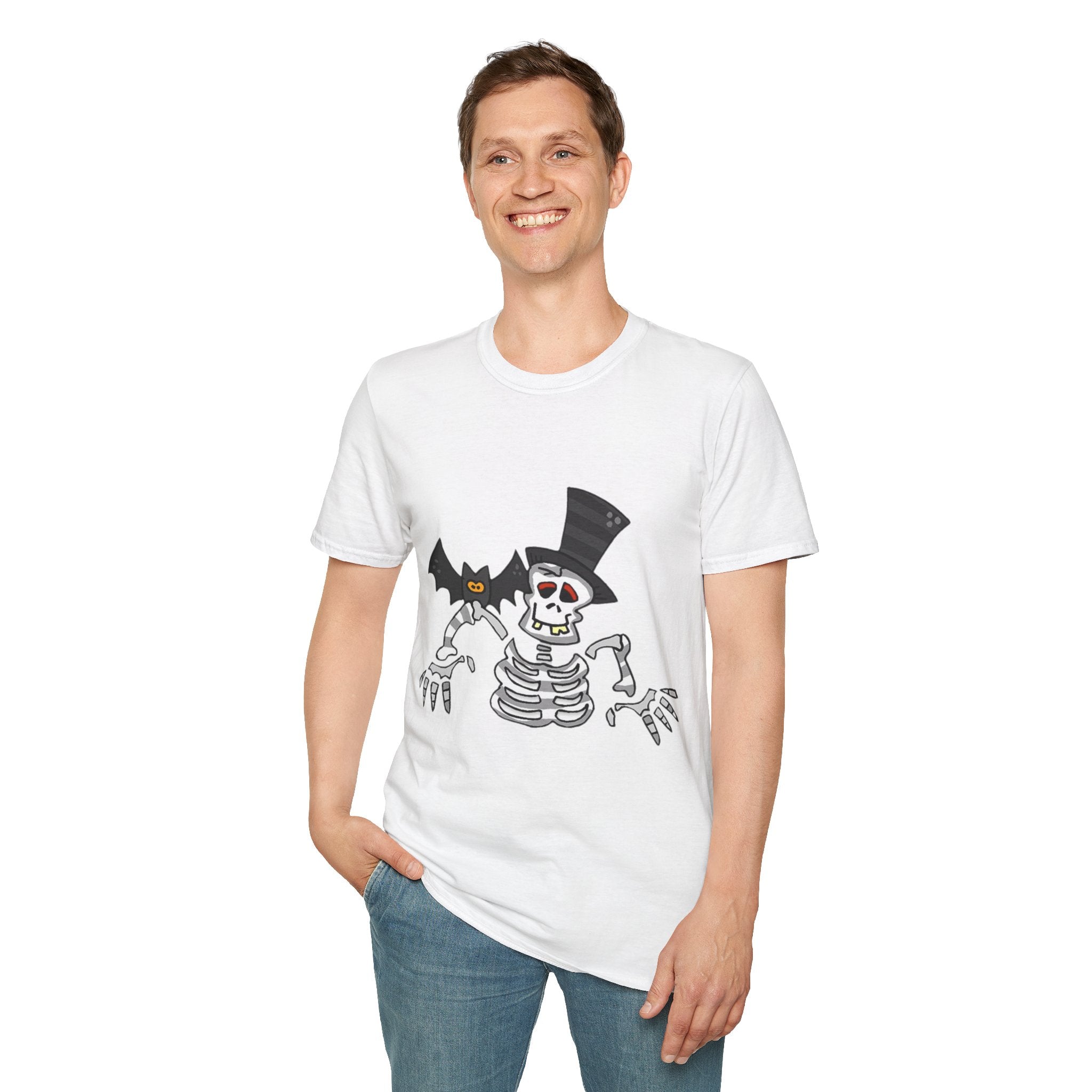 Halloween Skeleton Unisex Softstyle T-Shirt