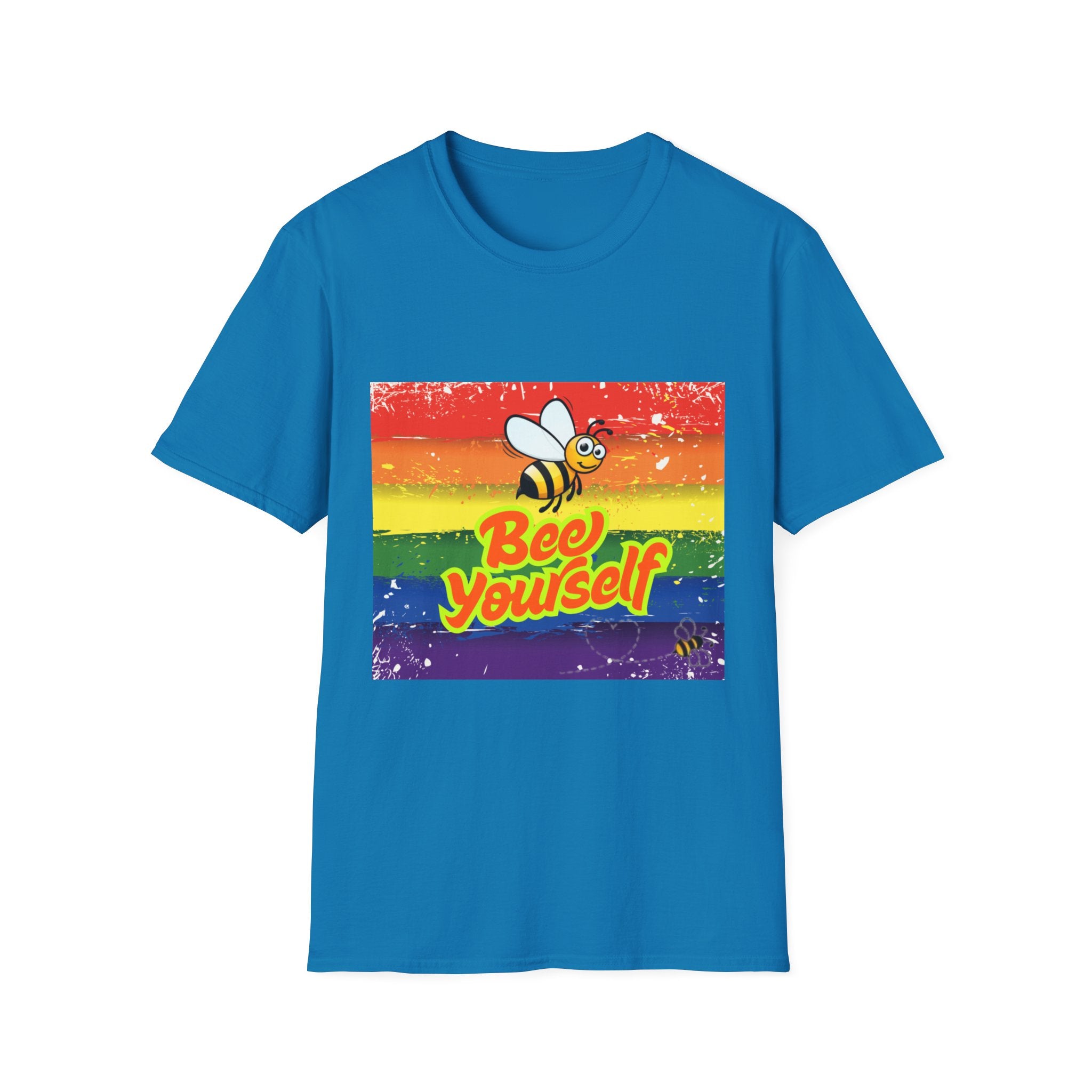 Bee Yourself Rainbow Unisex Softstyle T-Shirt