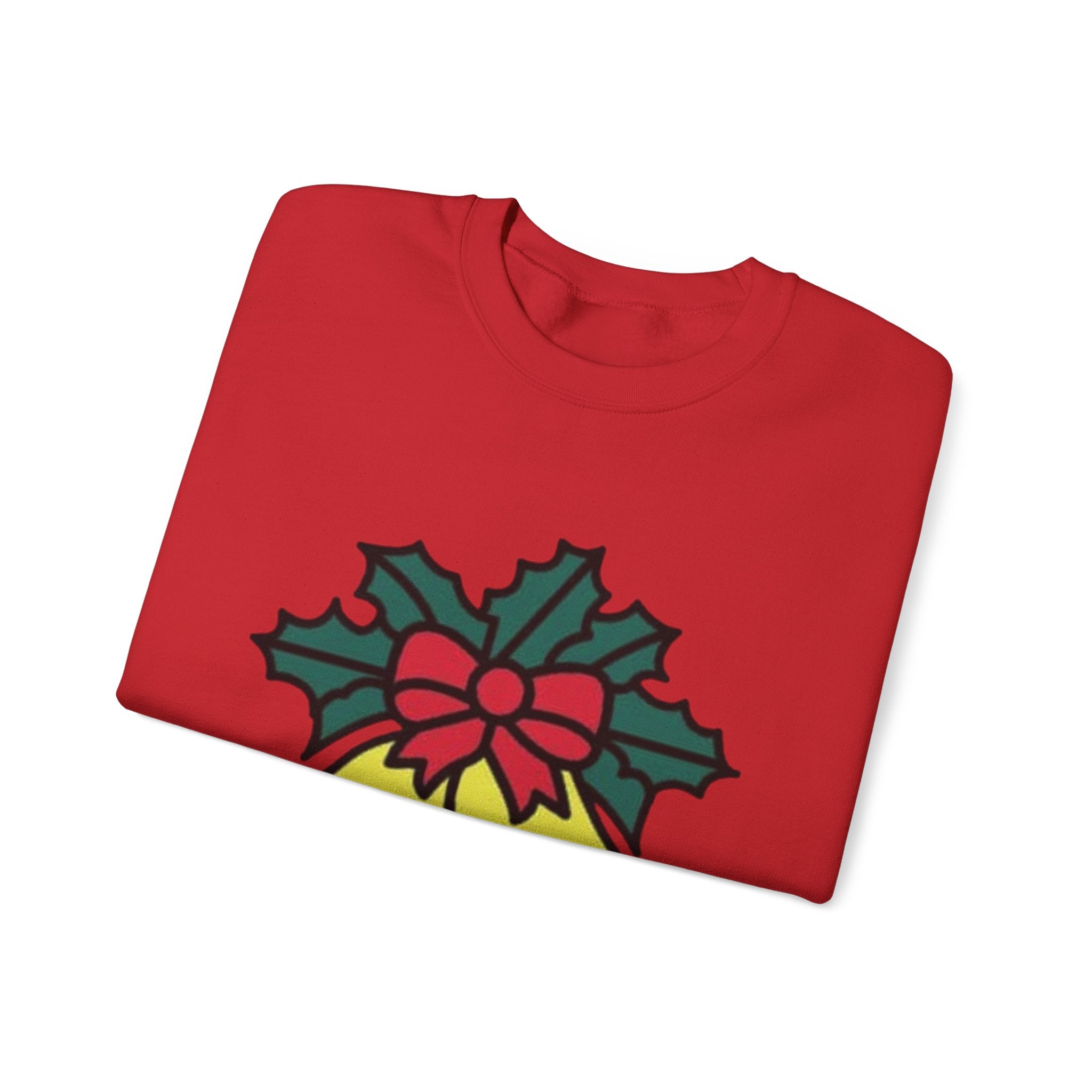 Festive Holiday Bells & Holly Unisex Heavy Blend™ Crewneck Sweatshirt