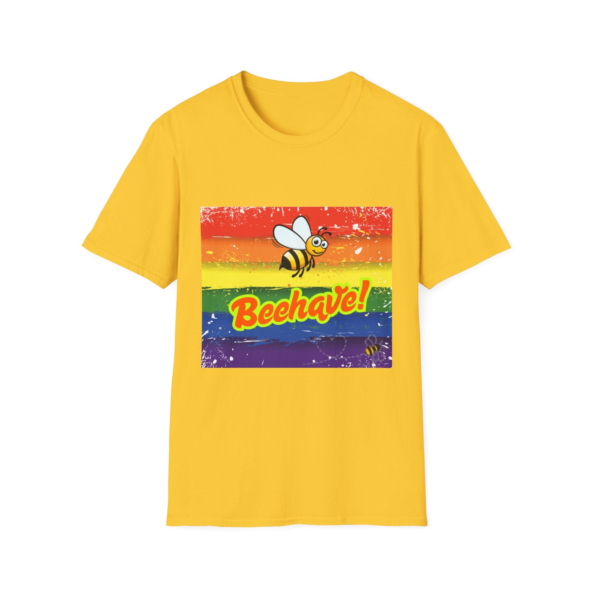 Beehave Rainbow Unisex Softstyle T-Shirt